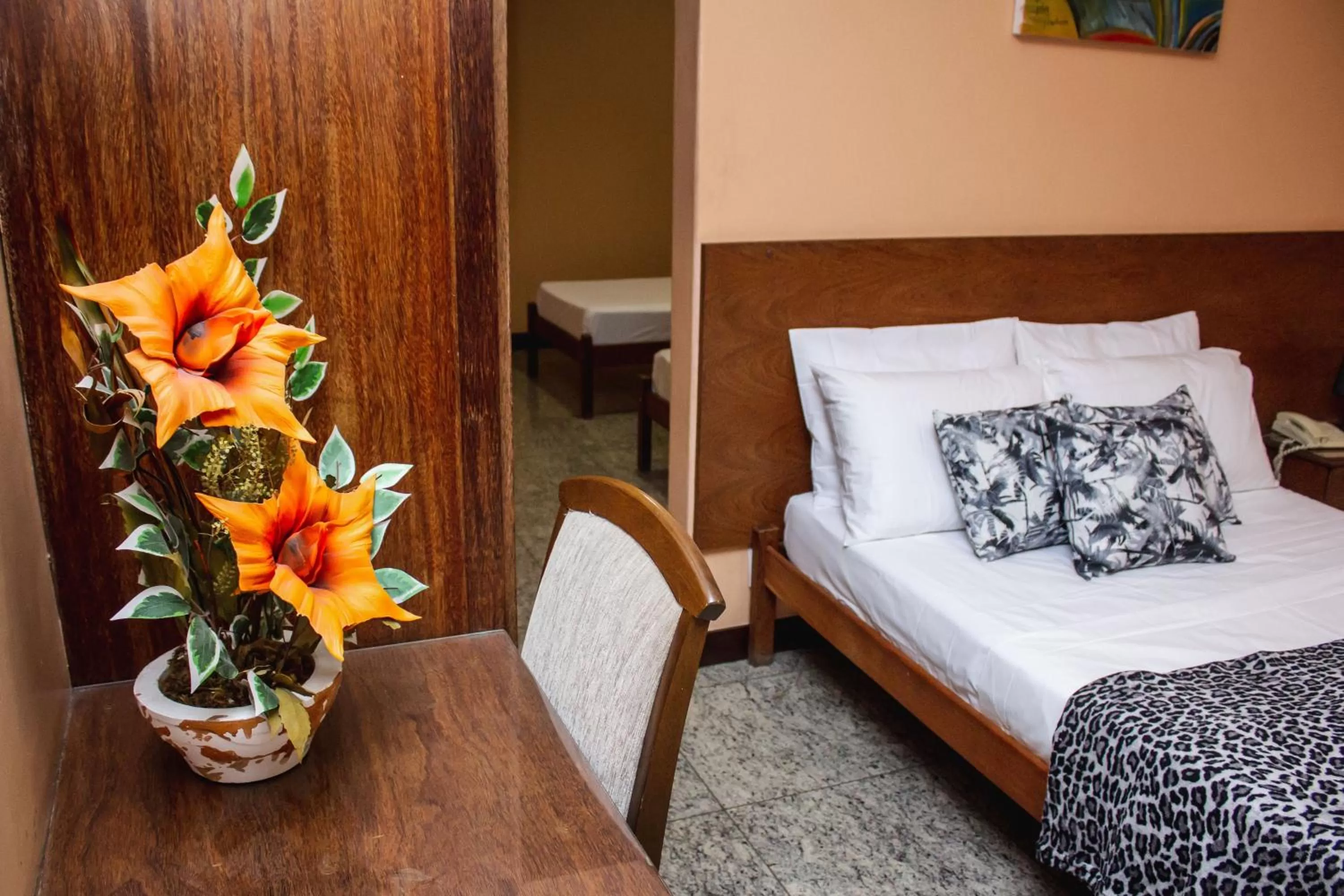 Bed in Riviera Palace Hotel