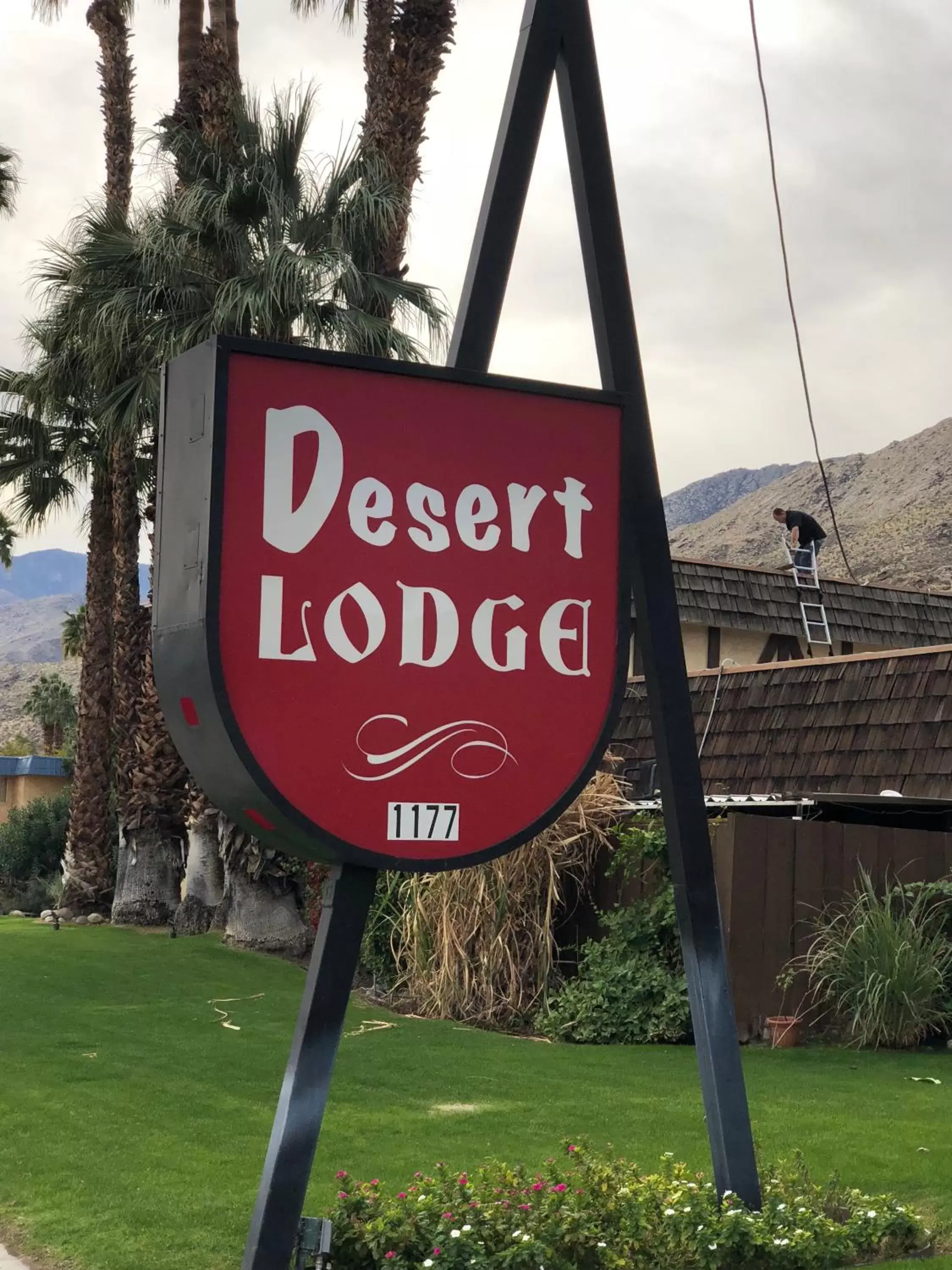 Property logo or sign in Desert Lodge