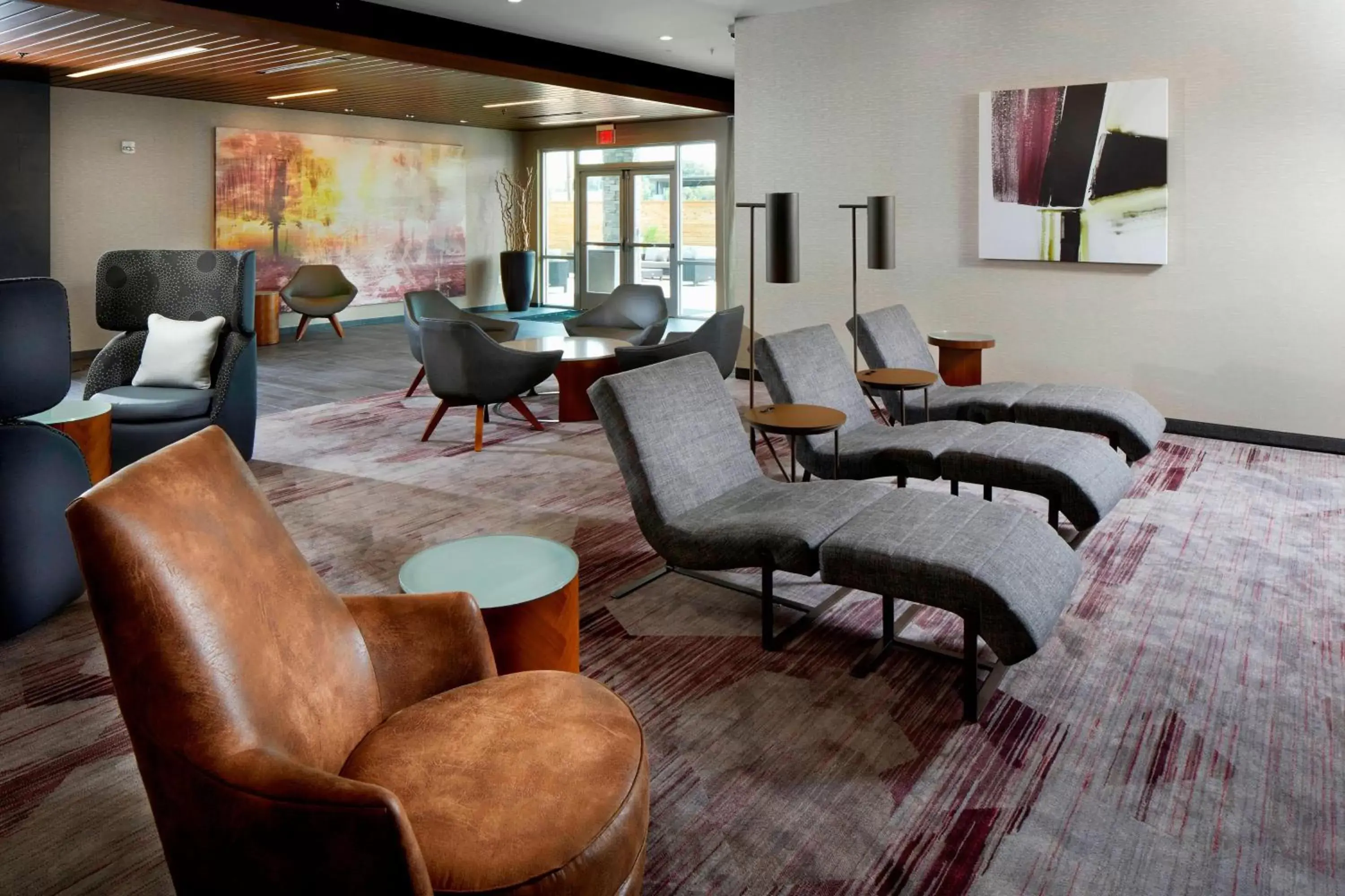 Lobby or reception, Seating Area in Courtyard by Marriott Houston Intercontinental Airport