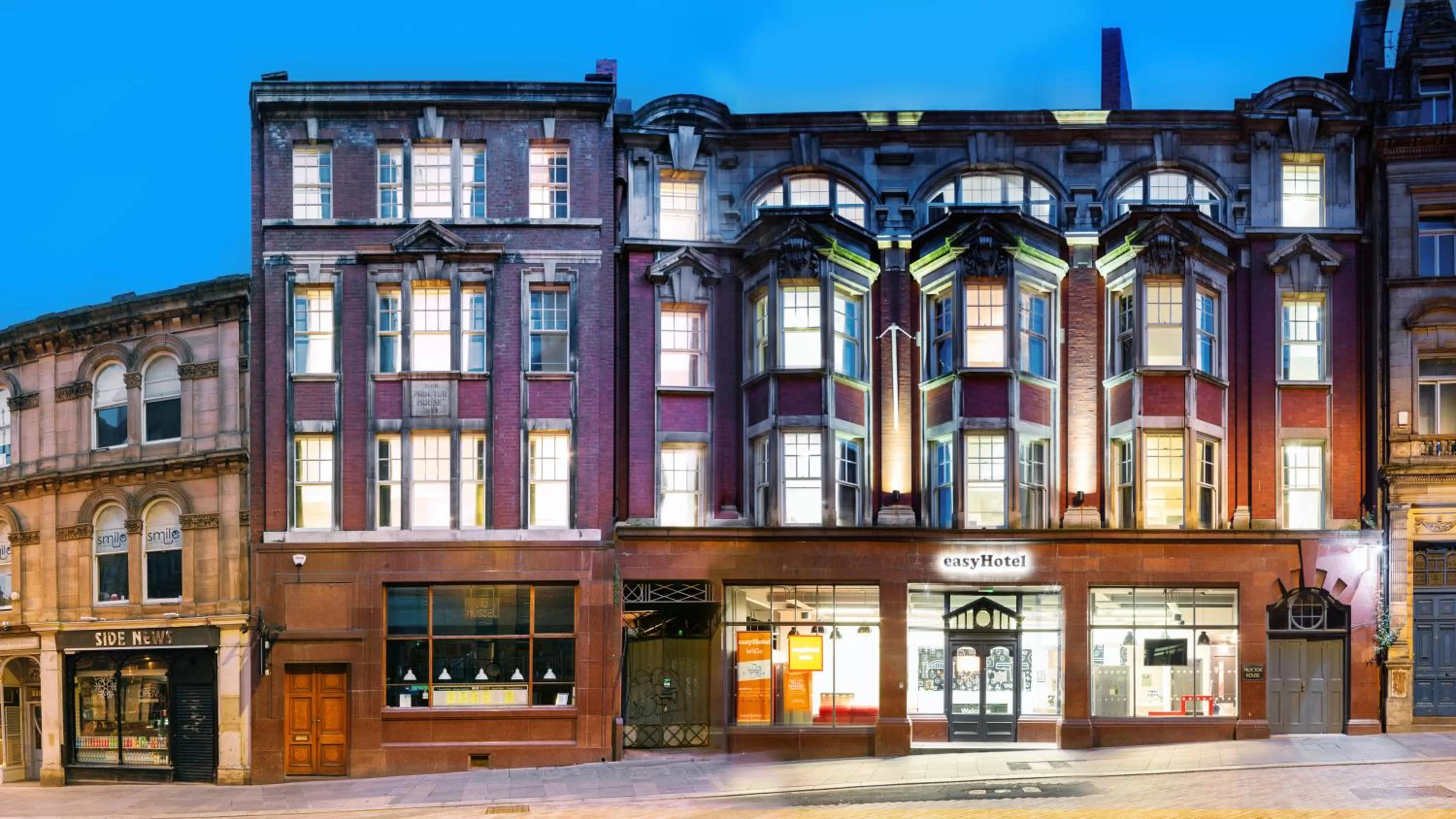 Property building in easyHotel Newcastle