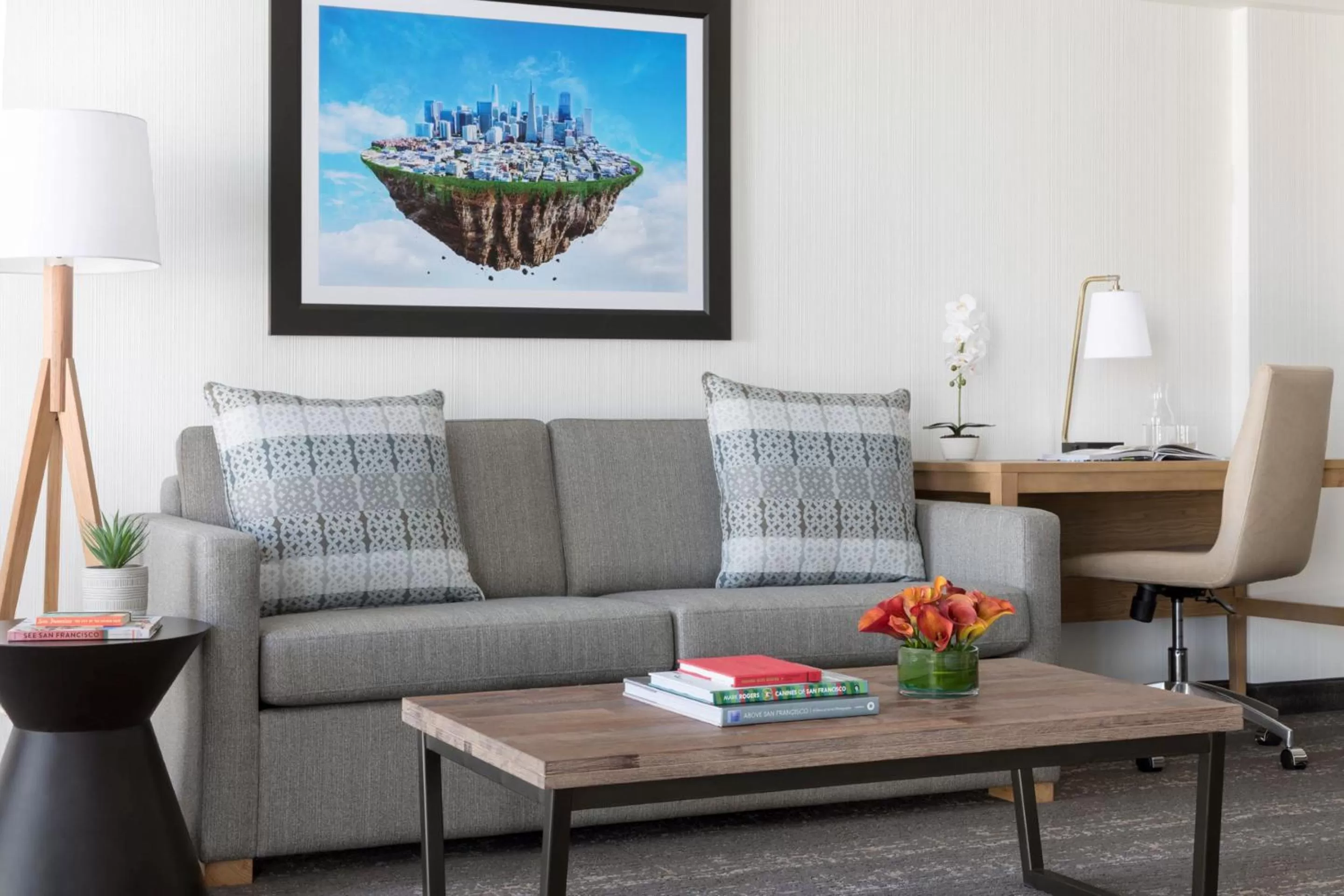 Seating area in Hotel Caza