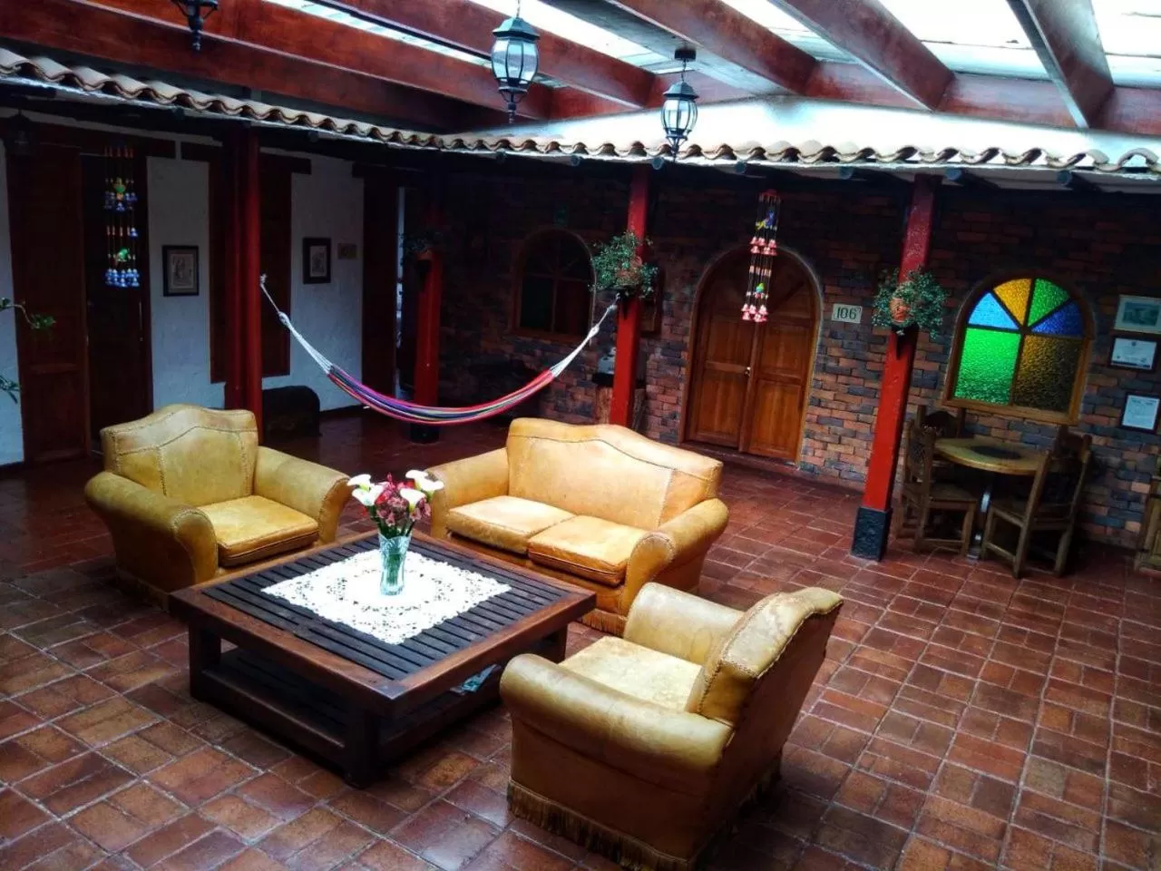 Seating area in Hotel Campestre Franchesca