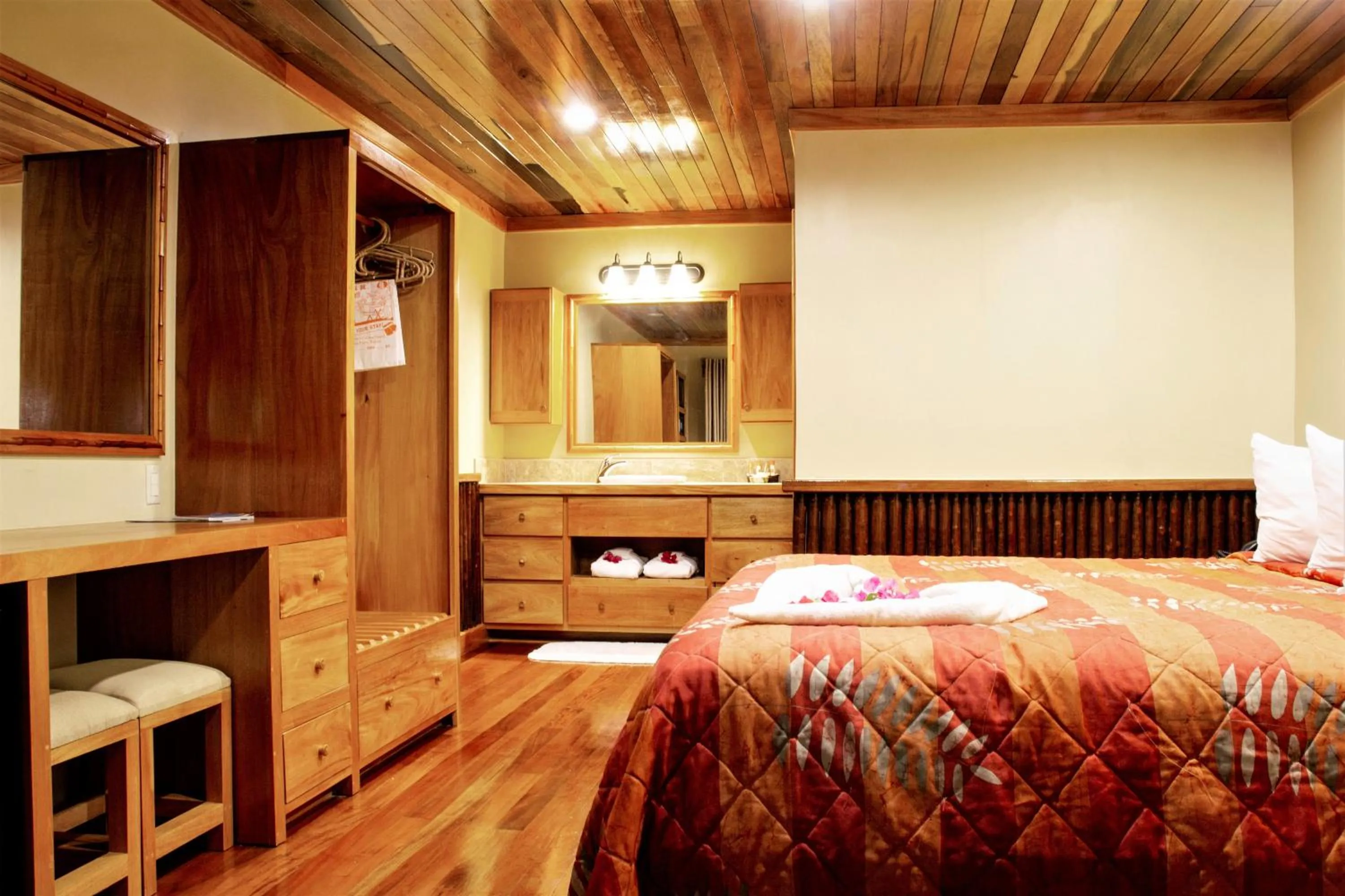 Bed in Ramon's Village Resort