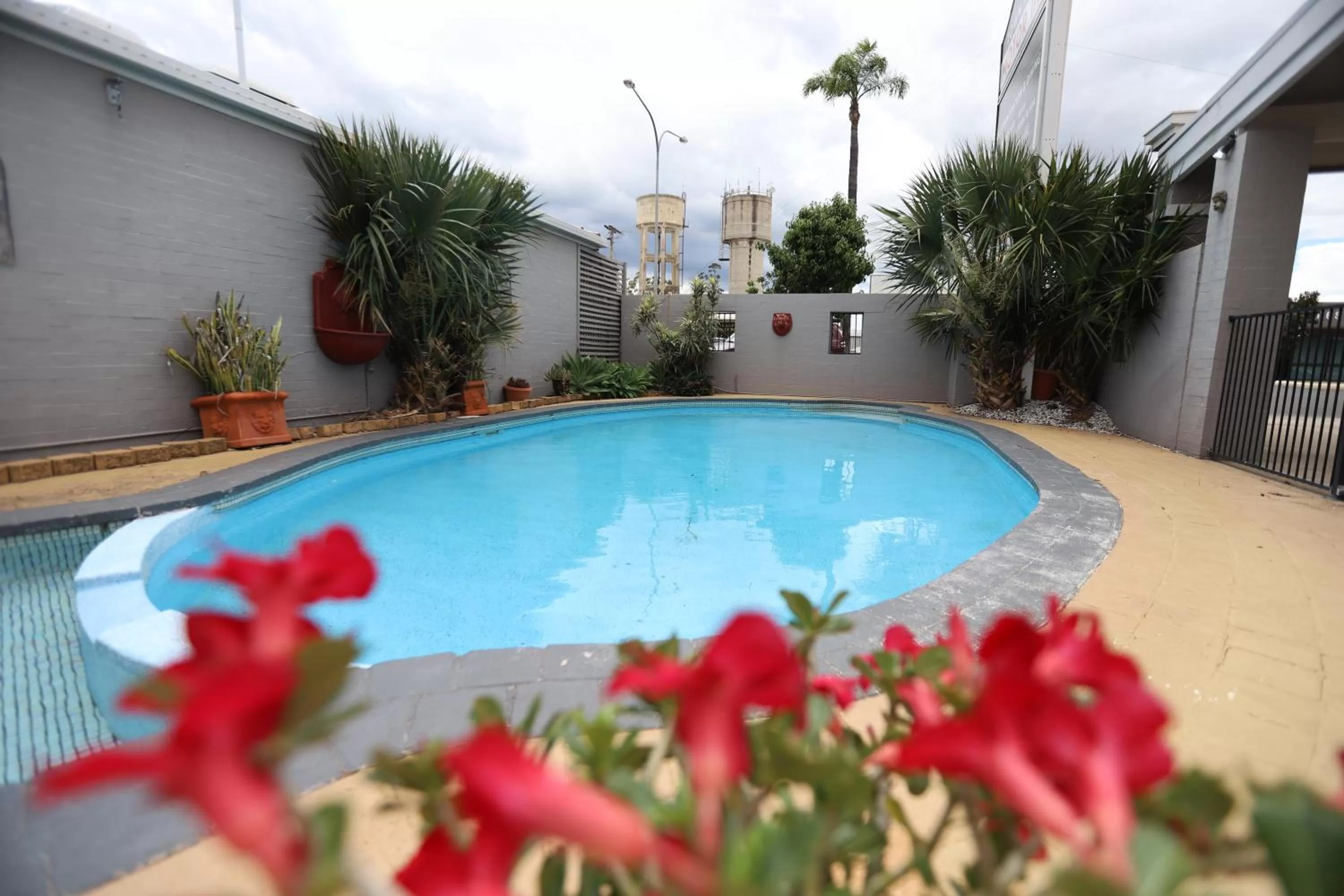 Swimming pool in The Town House Motor Inn