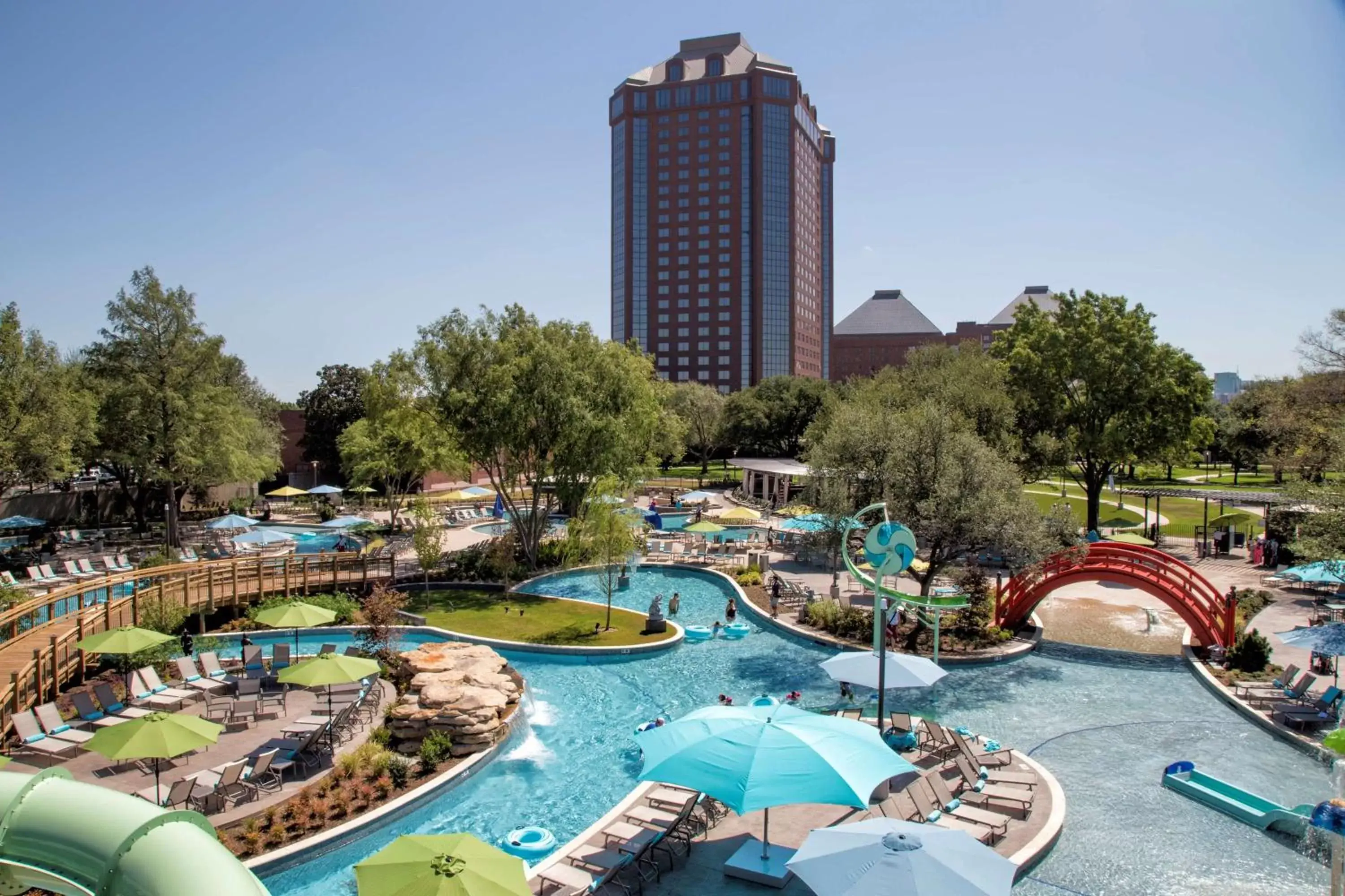 Pool View in Hilton Anatole