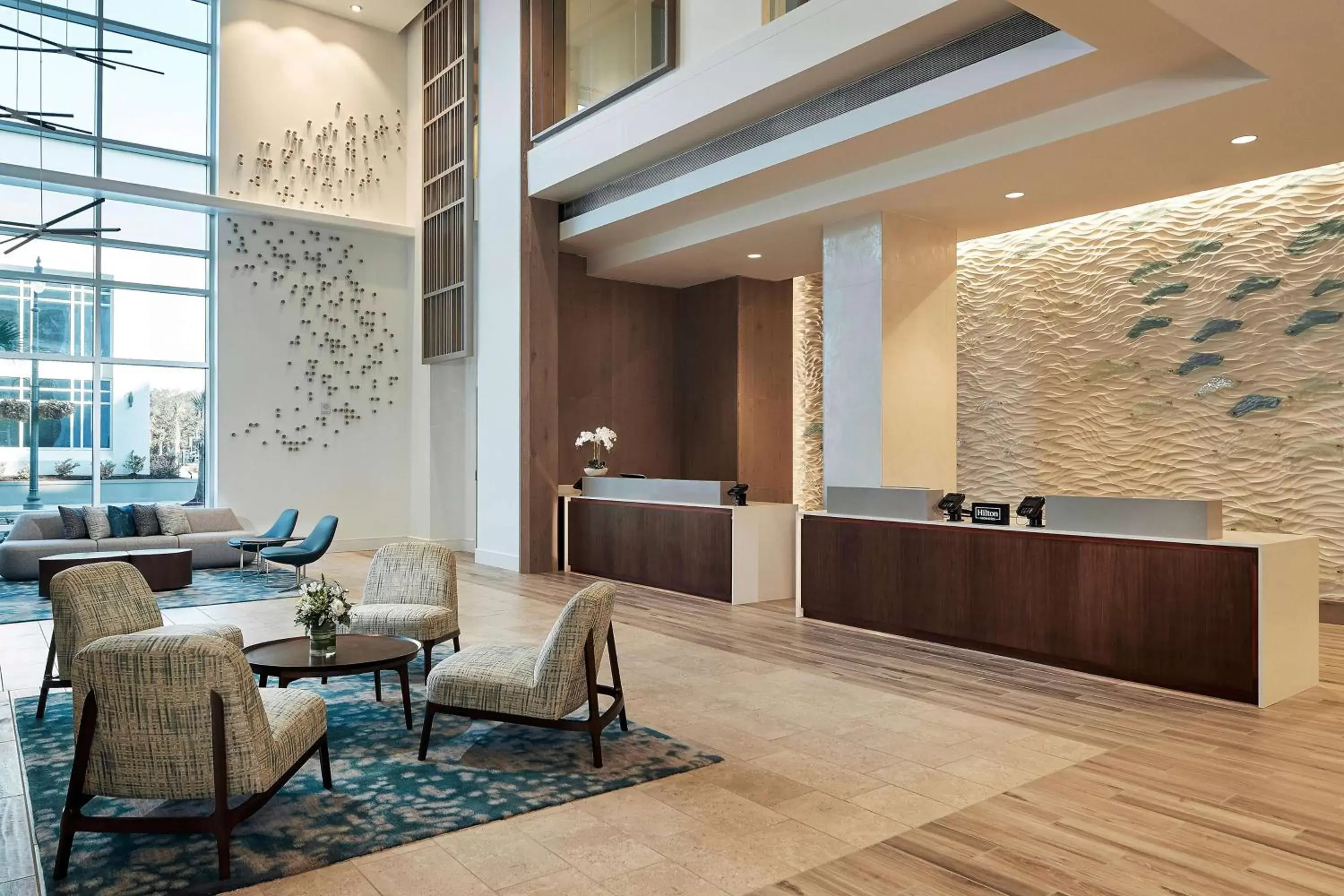 Lobby or reception in Hilton Grand Vacations Club Ocean Enclave Myrtle Beach Lobby or reception in Hilton Grand Vacations Club Ocean Enclave Myrtle Beach