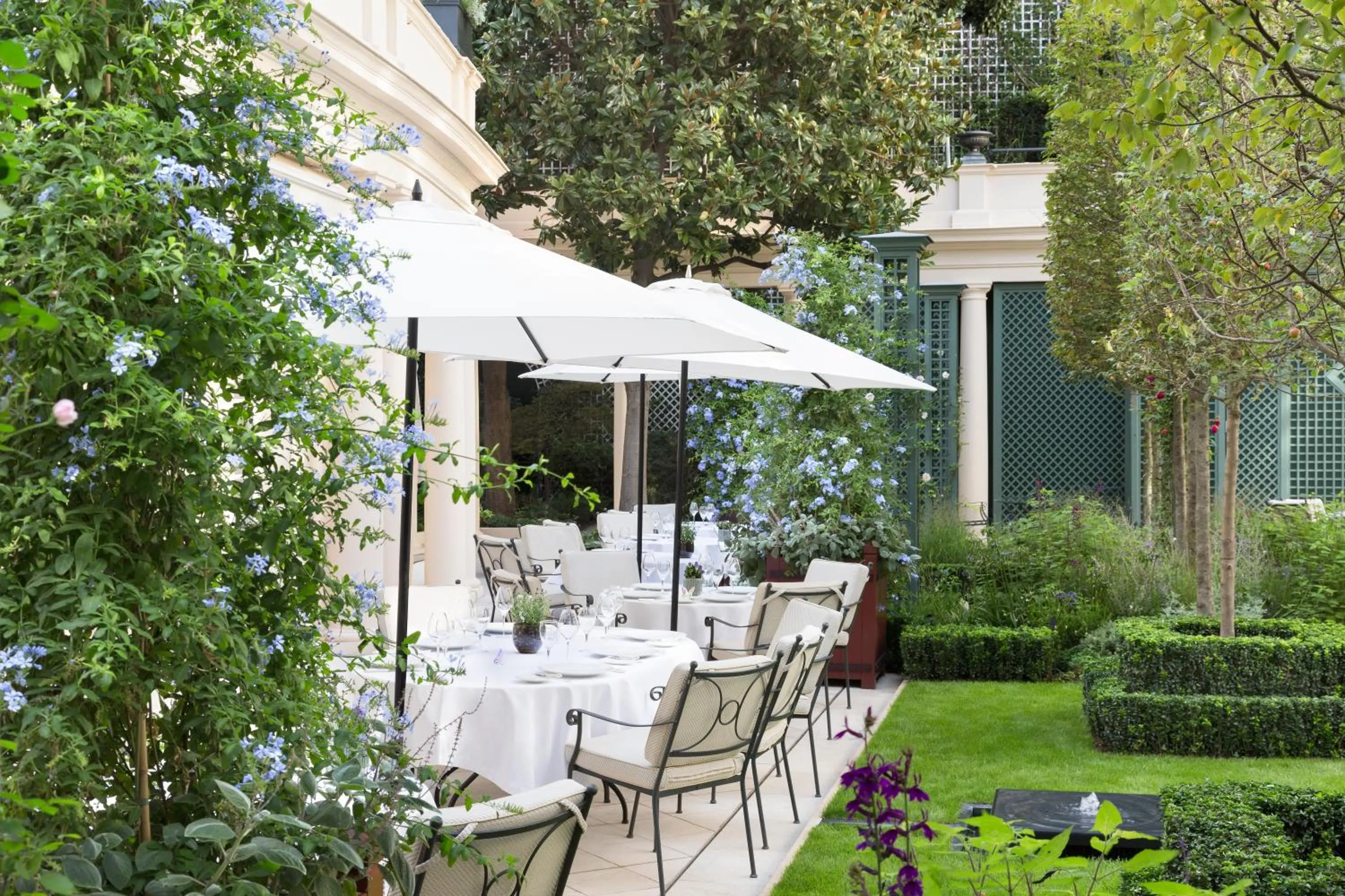 Garden in Le Bristol Paris, Oetker Hotels