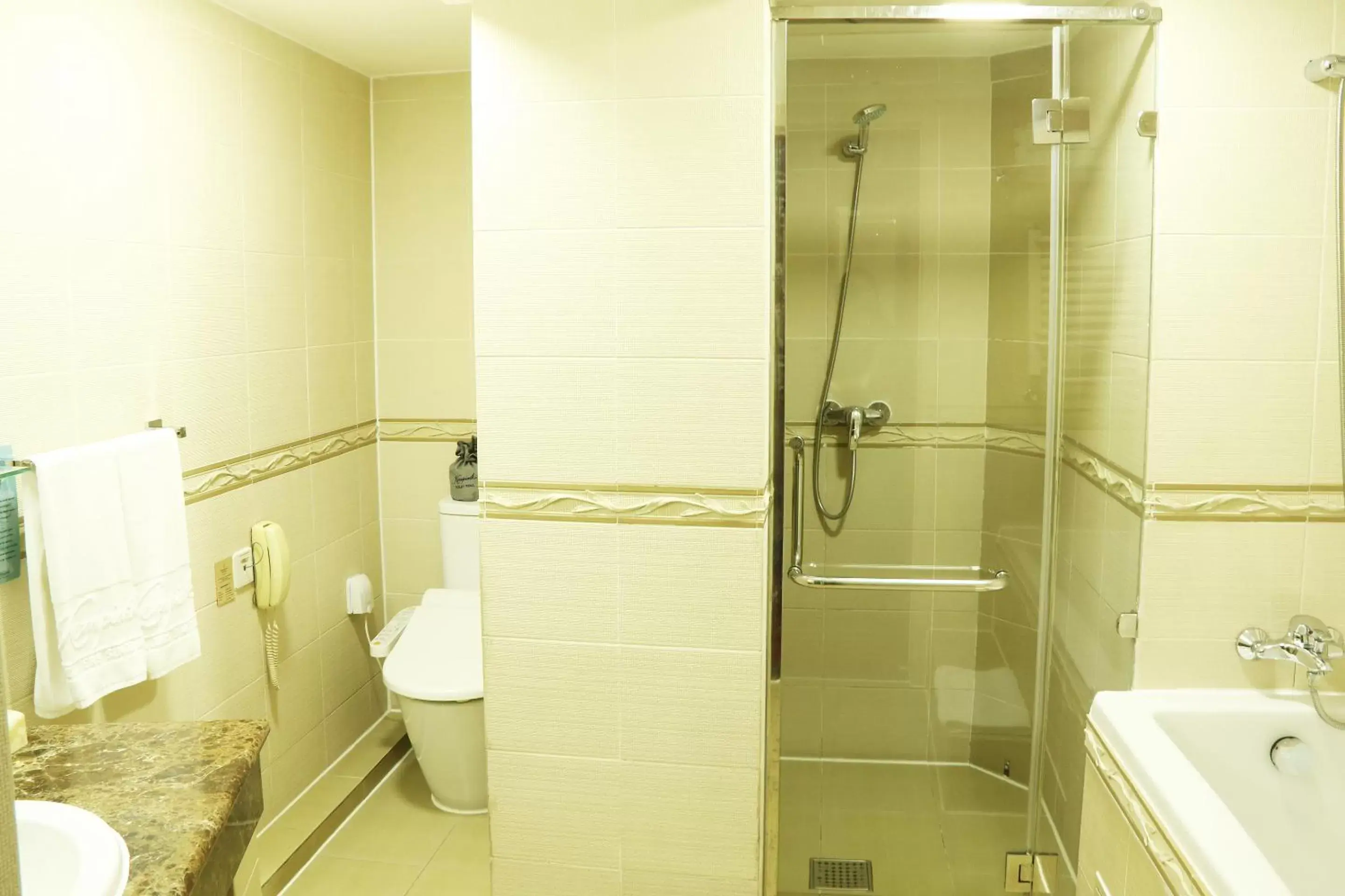 Shower, Bathroom in Kempinski Hotel Khan Palace