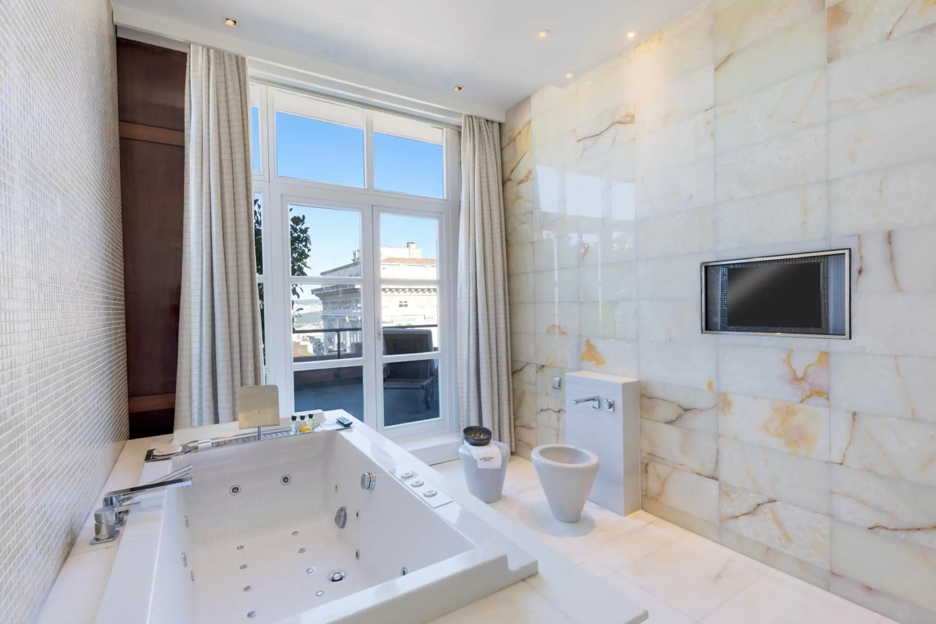 View (from property/room), Bathroom in Park Hyatt Istanbul - Macka Palas