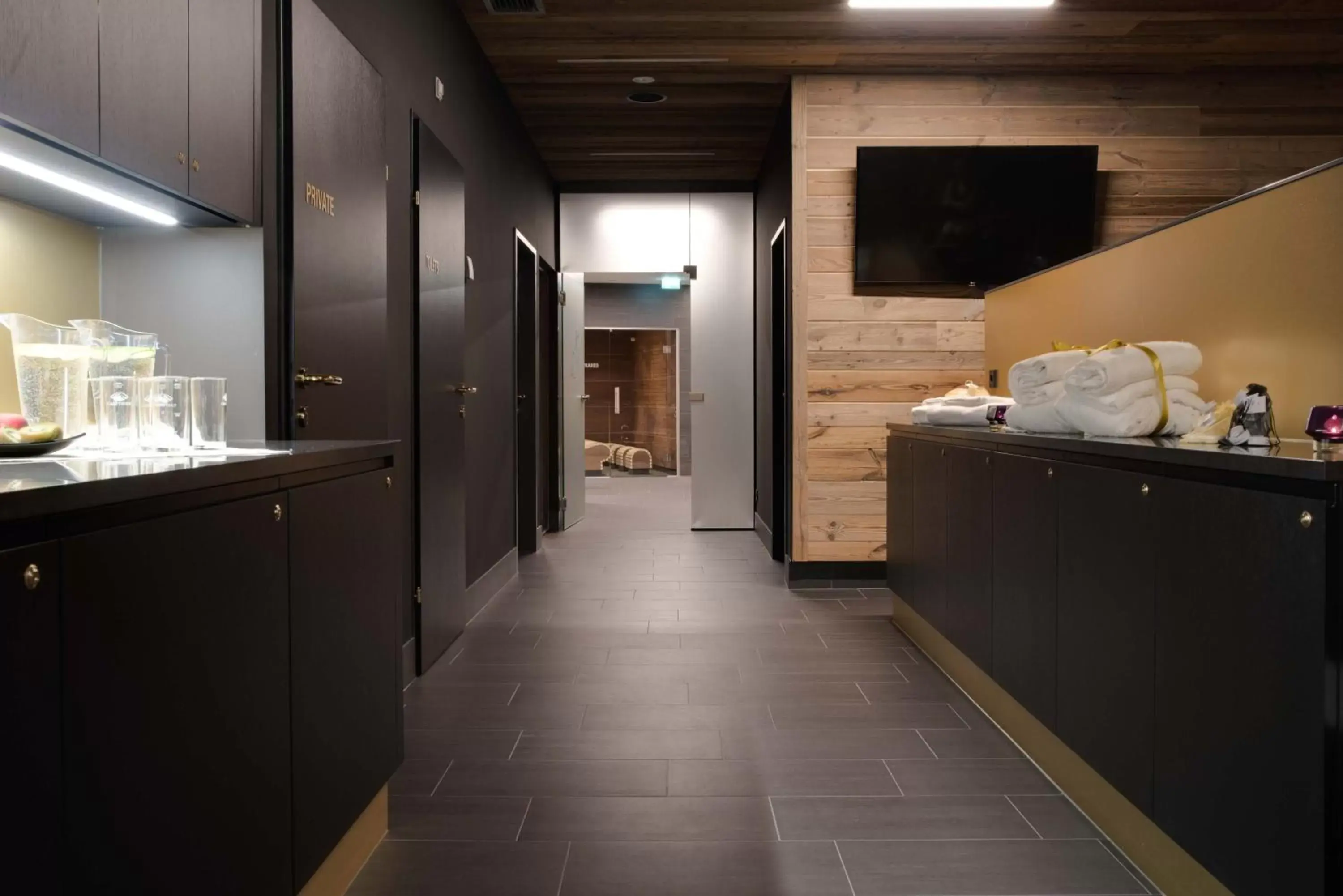 Spa and wellness centre/facilities, Kitchen/Kitchenette in Hotel Goldried