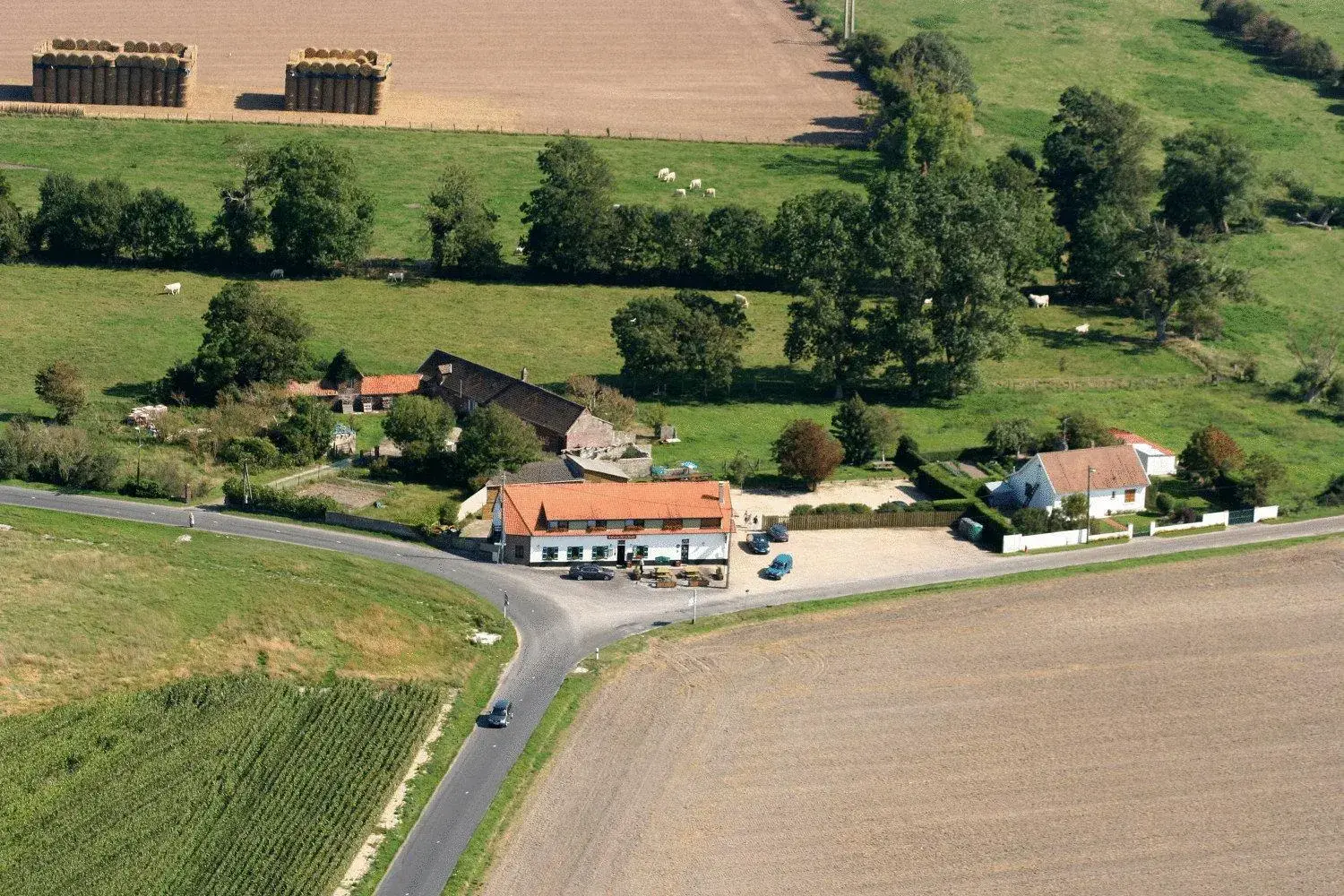 Day, Bird's-eye View in Logis Auberge De La Dune