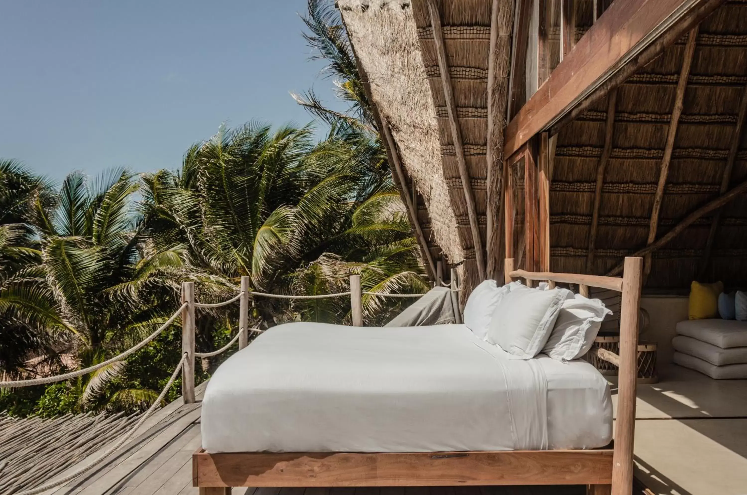 Bed in La Valise Tulum