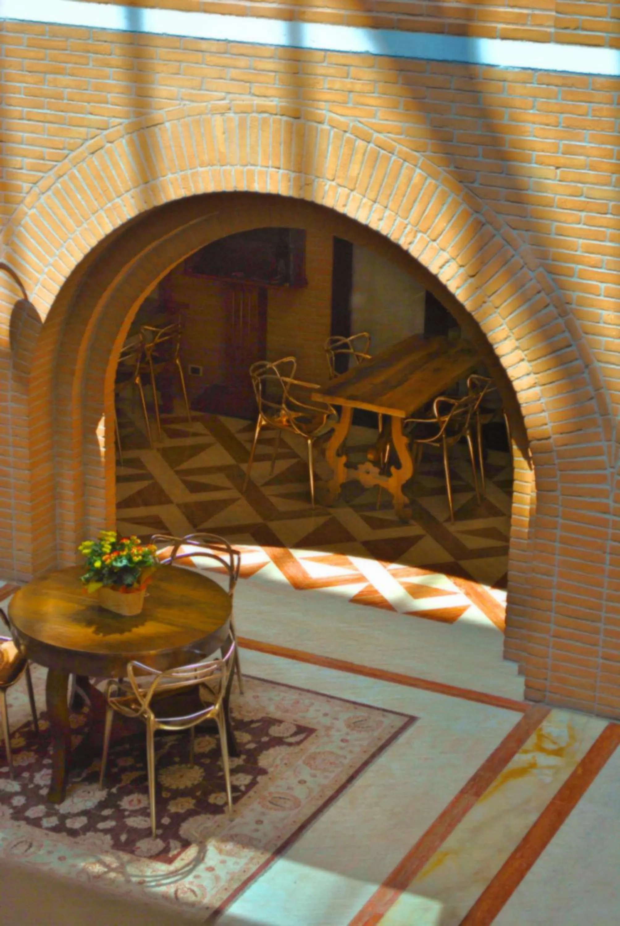 Decorative detail in Hostellerie Du Cheval Blanc