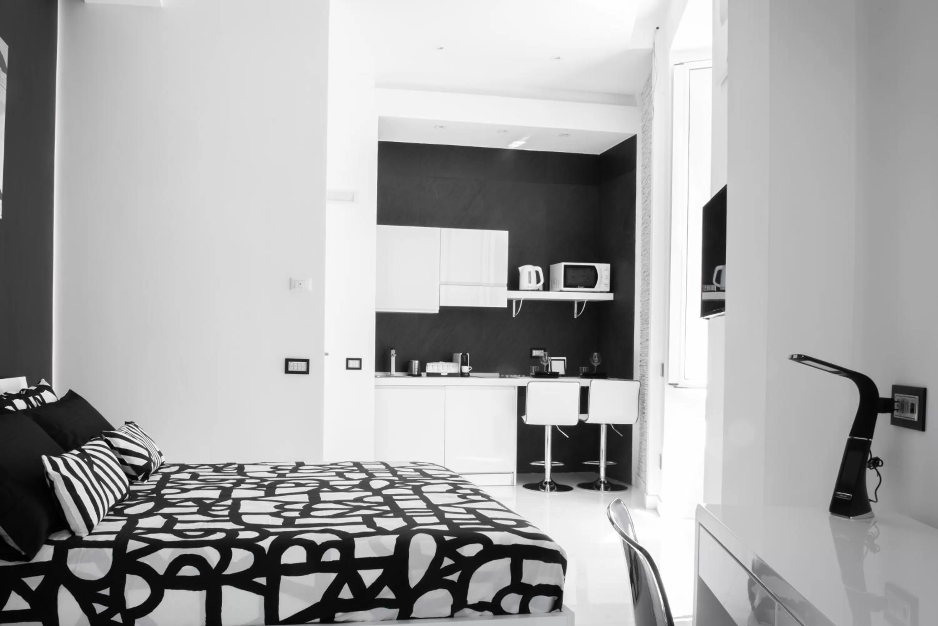 Kitchen or kitchenette in Rettifilo 201 Exclusive Rooms