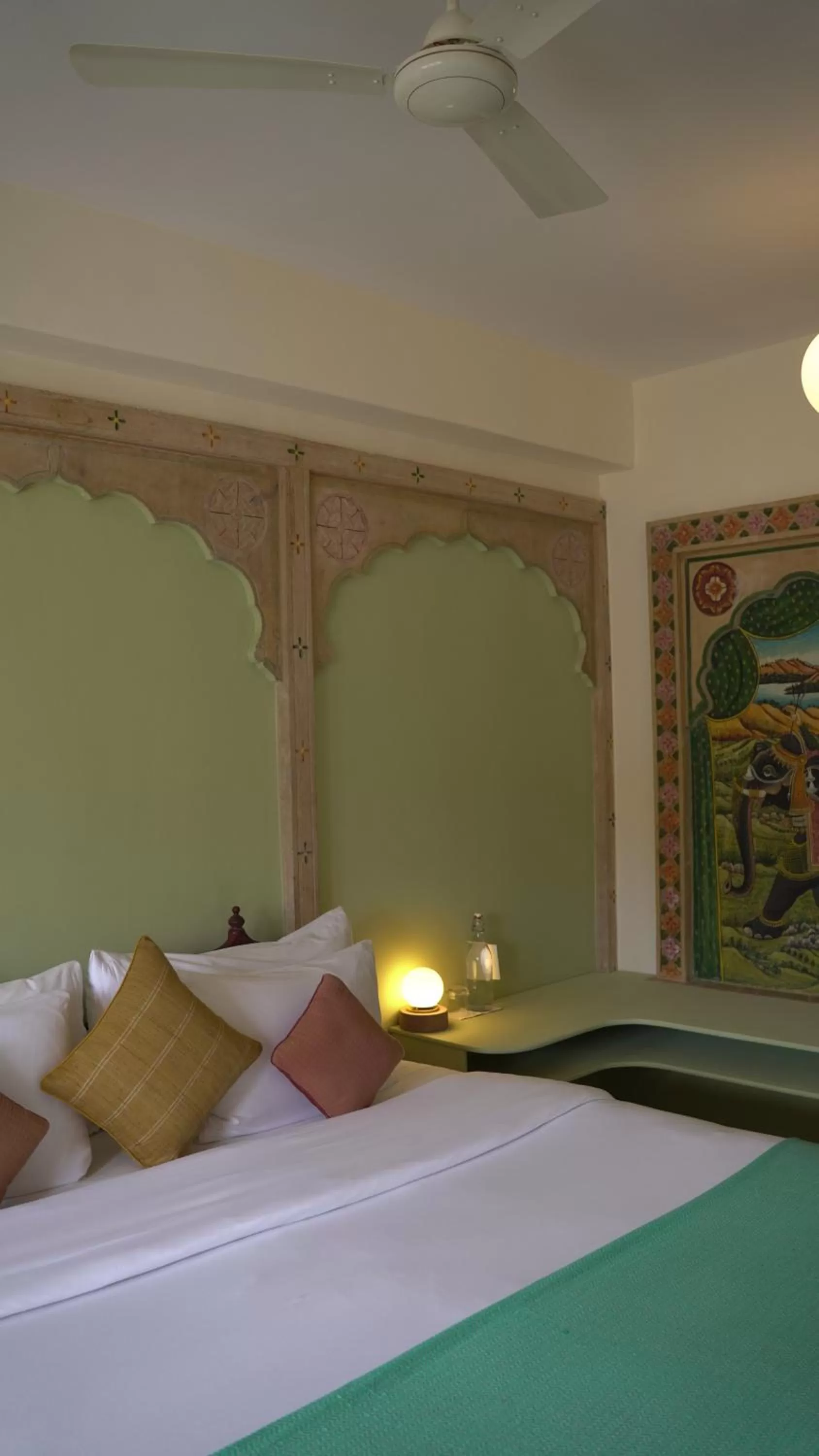 Bed in The Stepwell Hotel