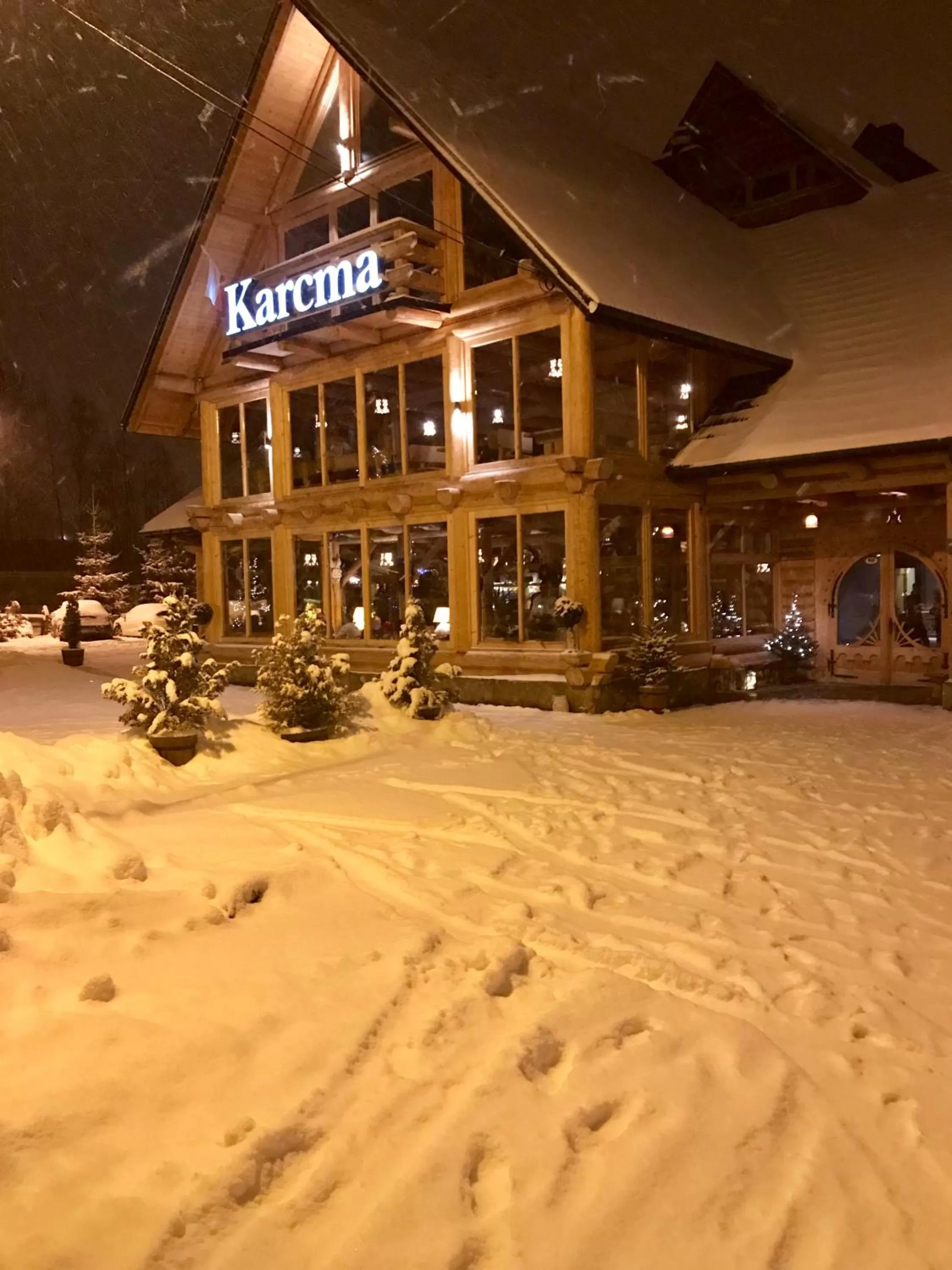 Winter in Zajazd Białczański Dom Wypoczynkowy Restauracja