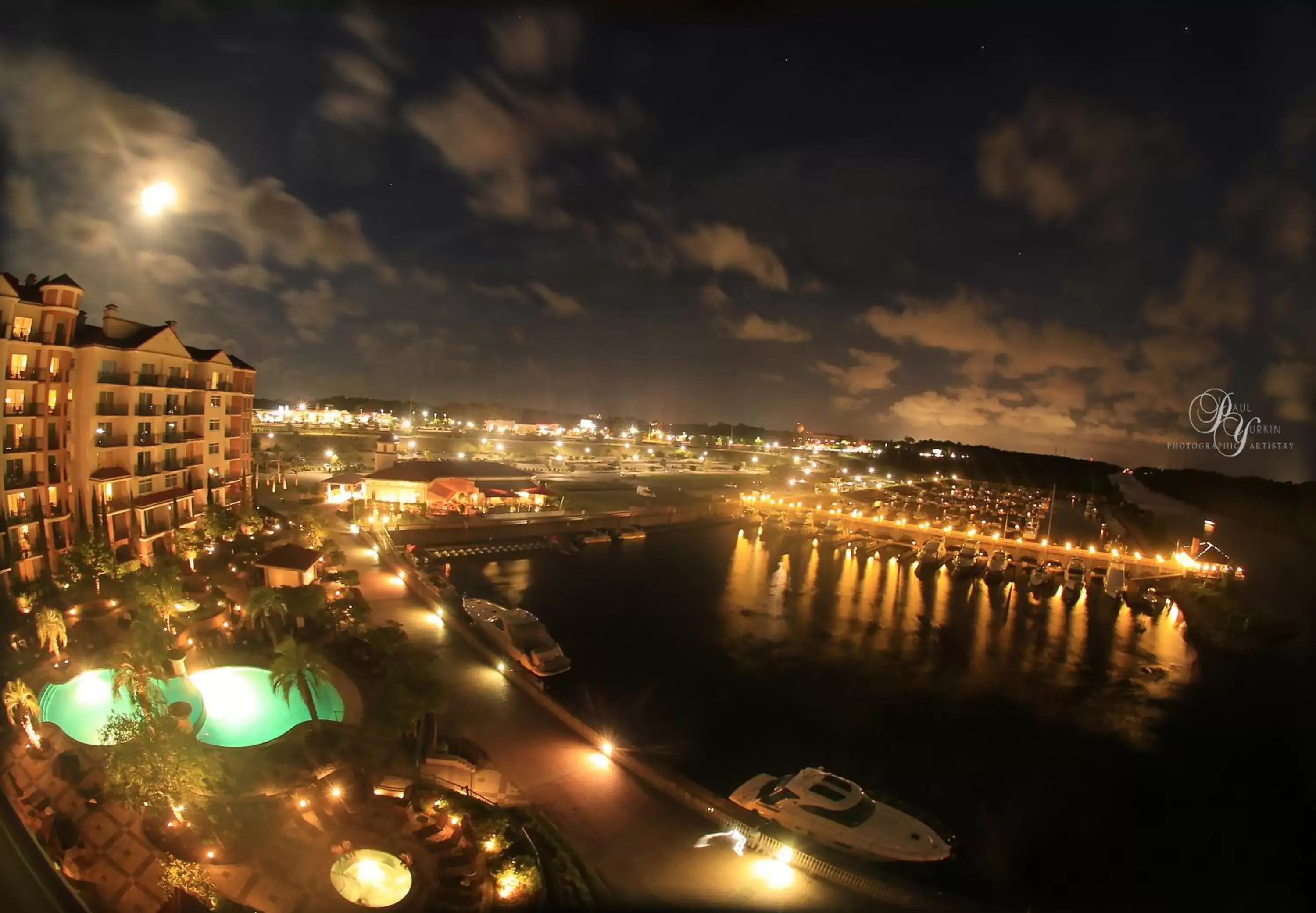 Night, Pool View in Marina Inn at Grande Dunes