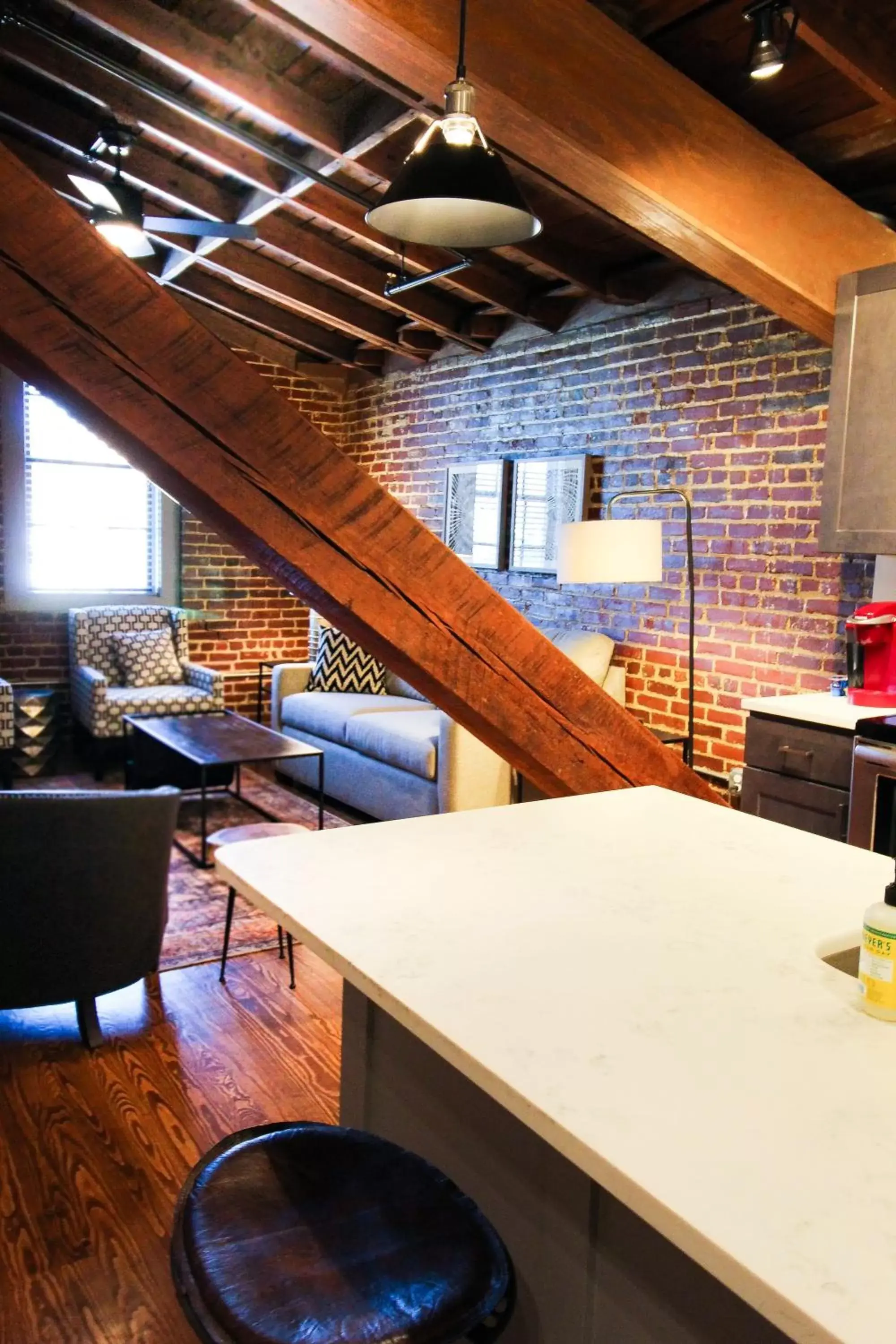 Dining area in The Lofts at Downtown Salem