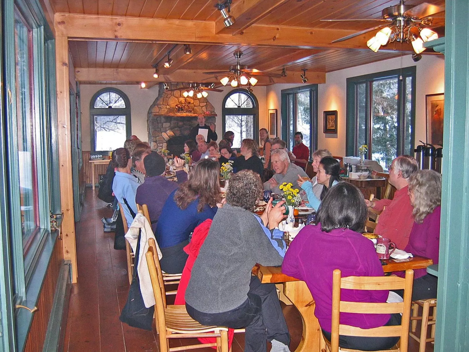 group of guests, Restaurant/Places to Eat in Trails End Inn