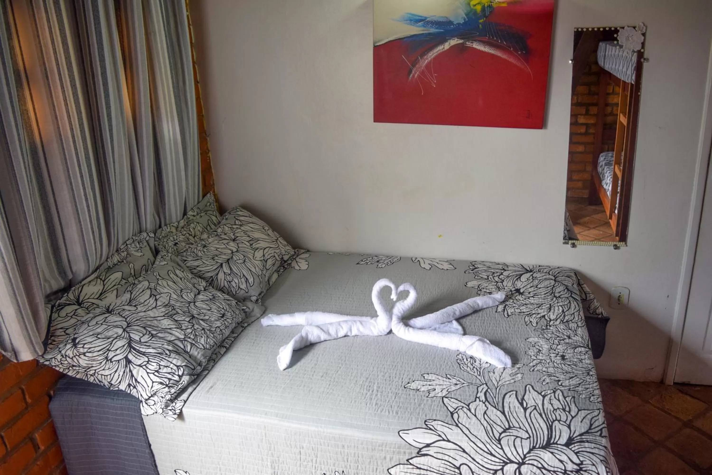 Bed in Pousada Vitória do Lopes