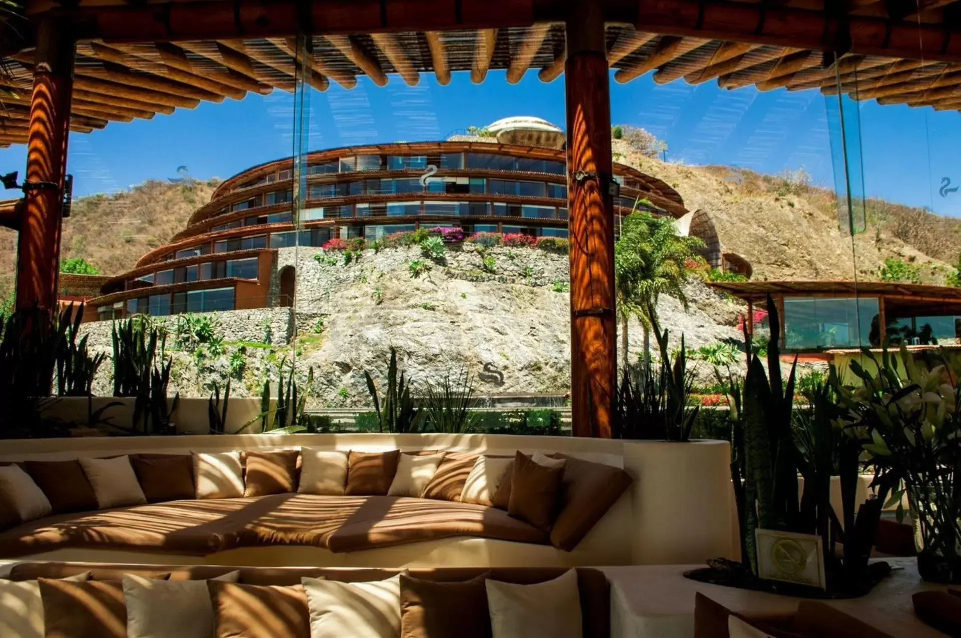 Landmark view, Patio/Outdoor Area in El Santuario Resort & Spa