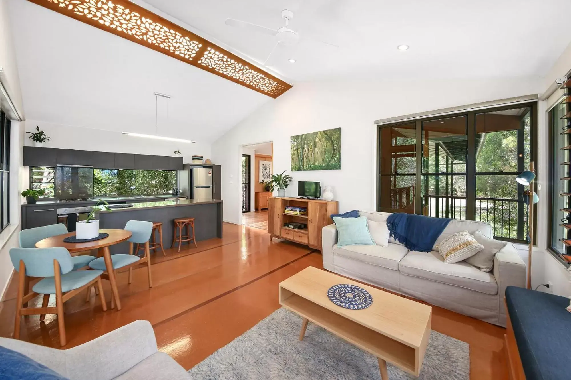 Living room in Eumarella Shores Noosa Lake Retreat