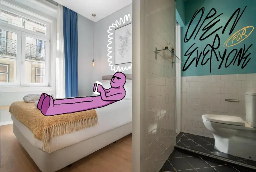 Decorative detail, Bathroom in Esqina Urban Lodge