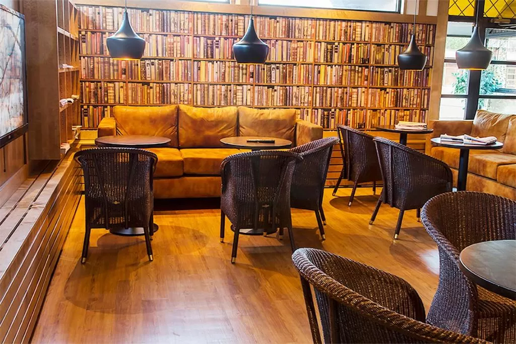 Lounge or bar in Finlandia Hotel Isovalkeinen