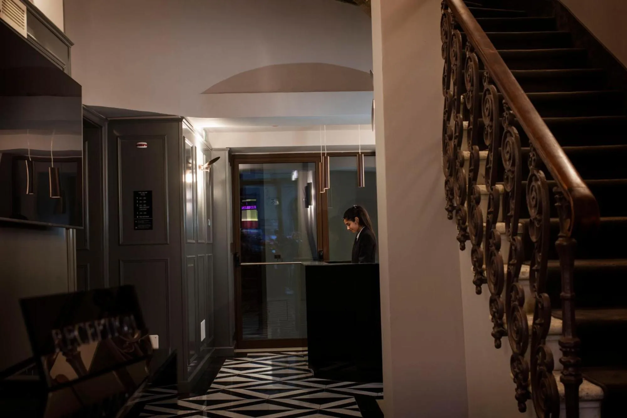 Lobby or reception in The Frame Hotel