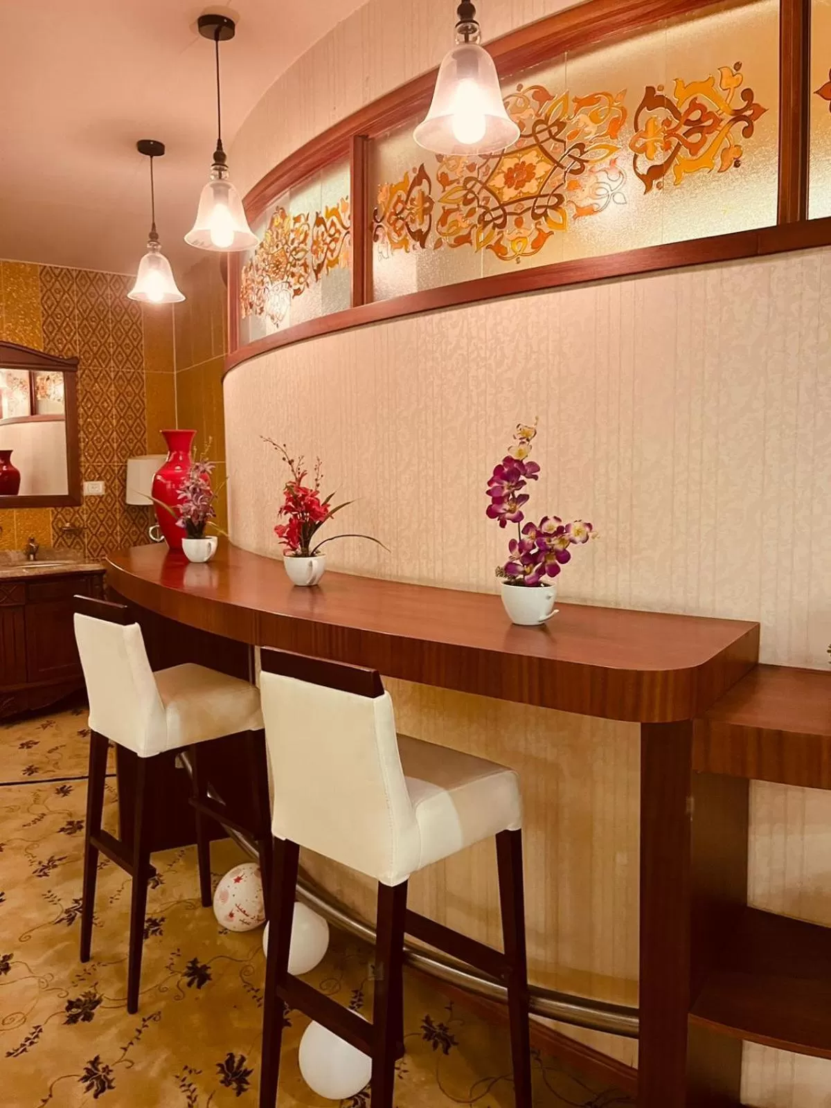 Seating area in Saleem Afandi Hotel