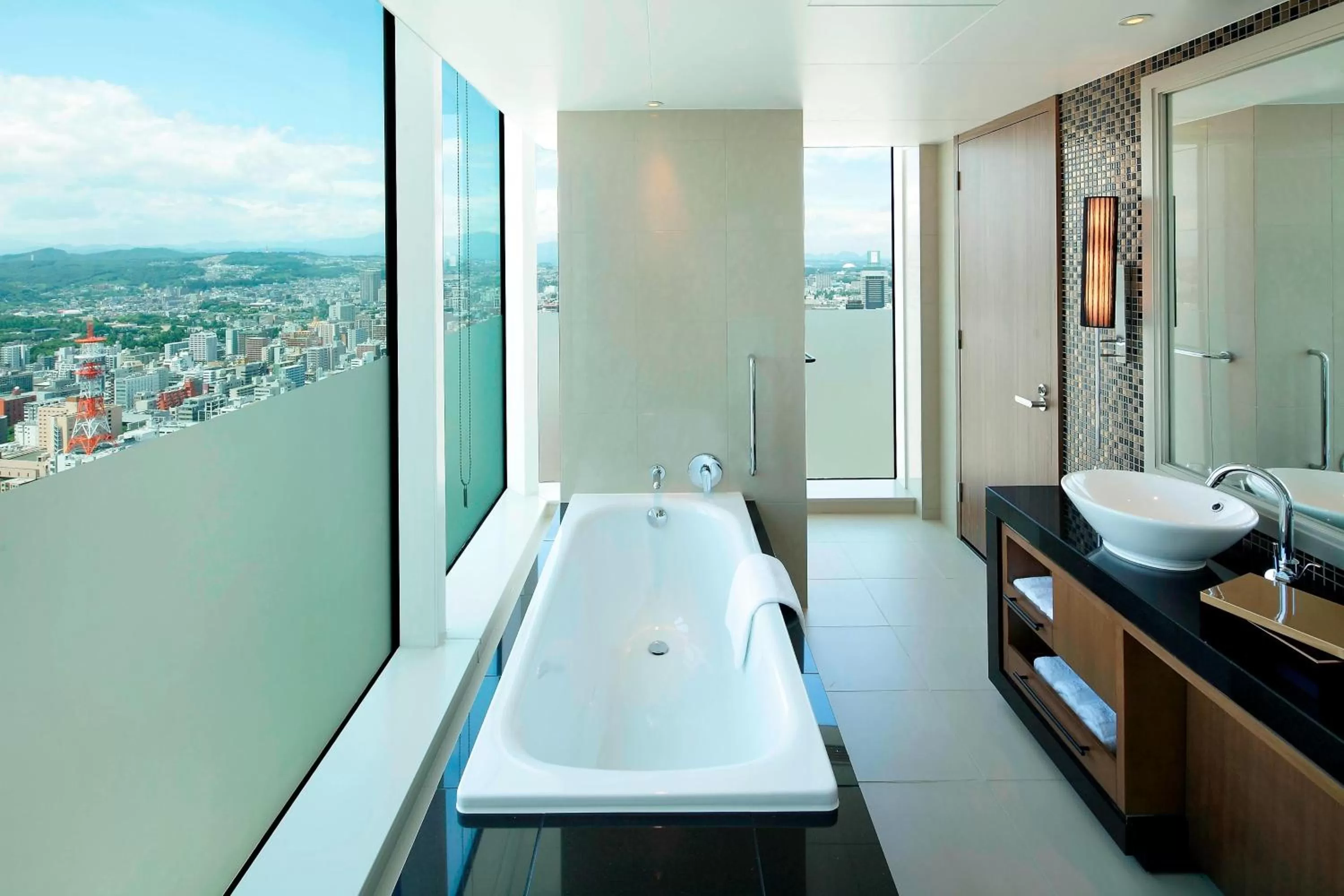 Bathroom, Bed in The Westin Sendai