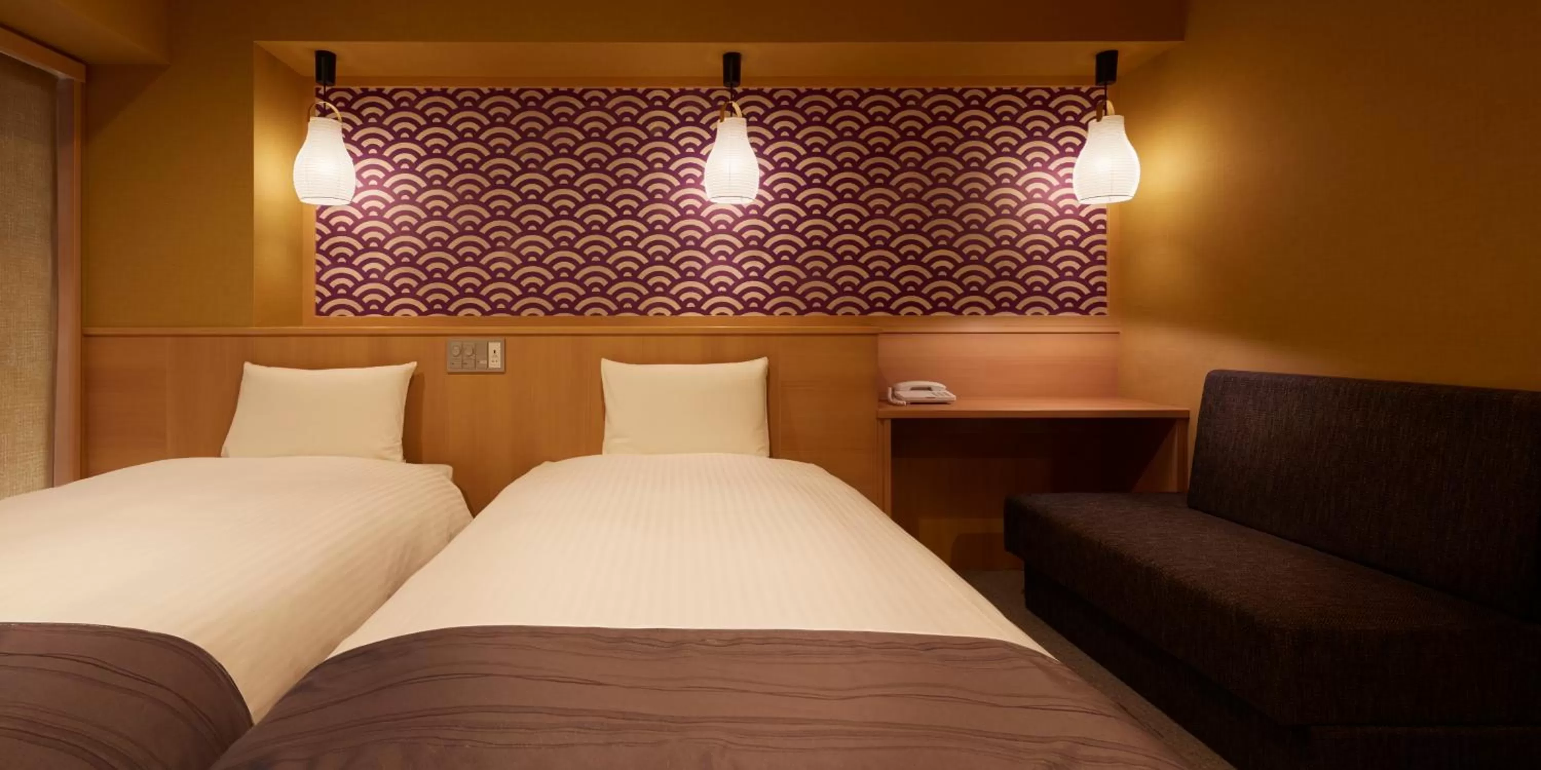 Bed in Sakura Sky Hotel