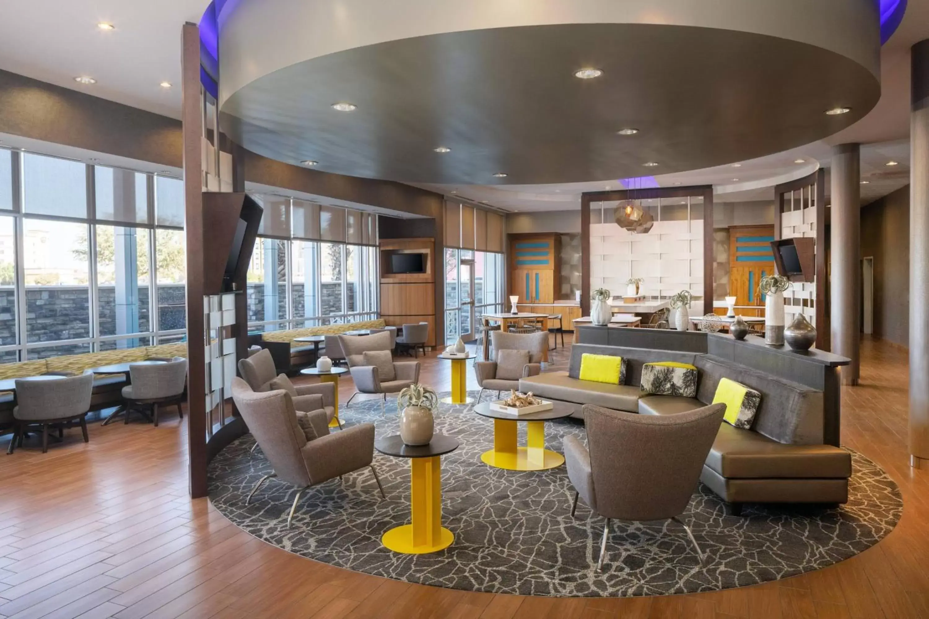 Lobby or reception, Lounge/Bar in SpringHill Suites by Marriott Midland Odessa