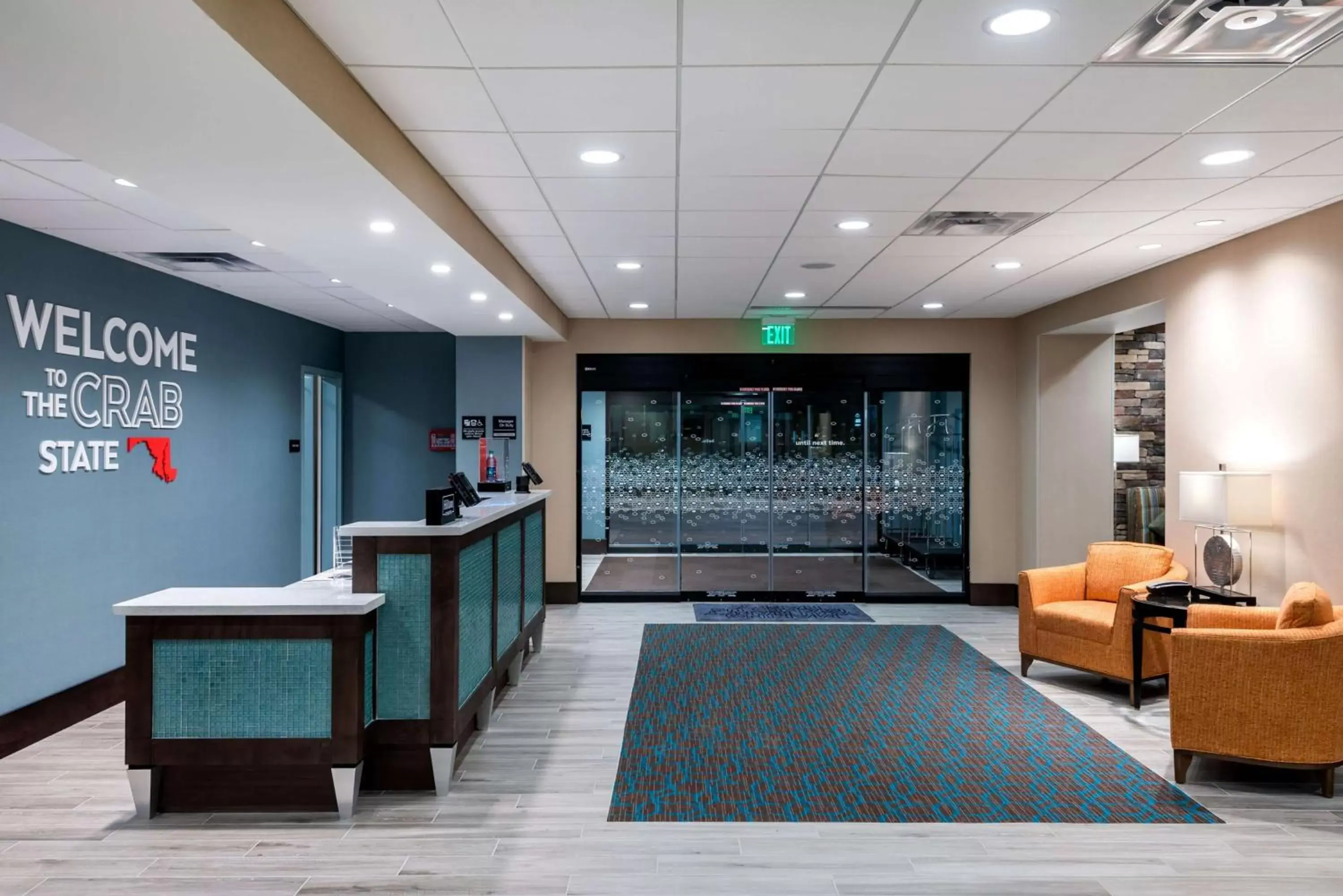 Lobby or reception in Hampton Inn Baltimore Bayview Campus