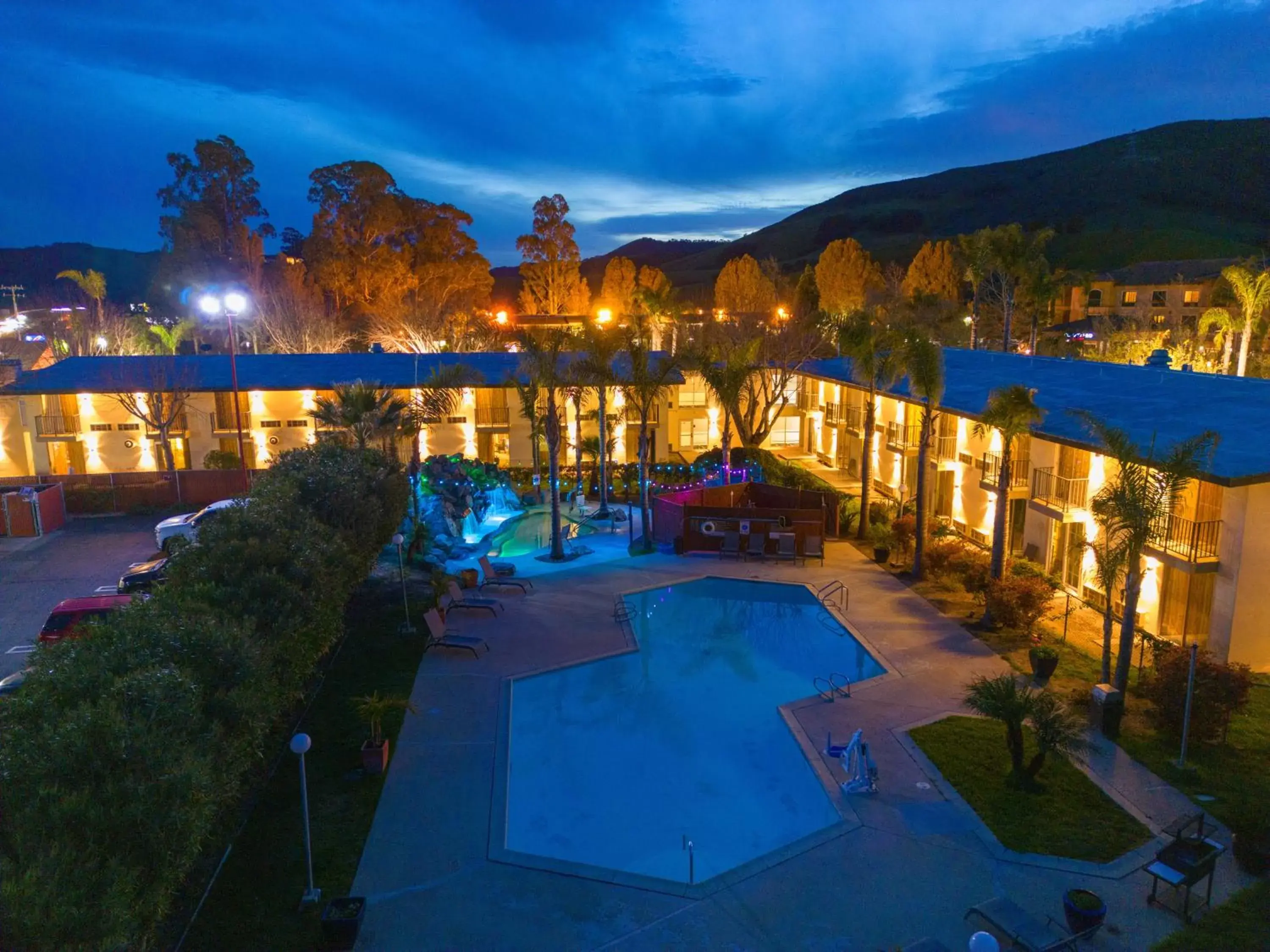 Pool View in Hotel Calle Joaquin - San Luis Obispo