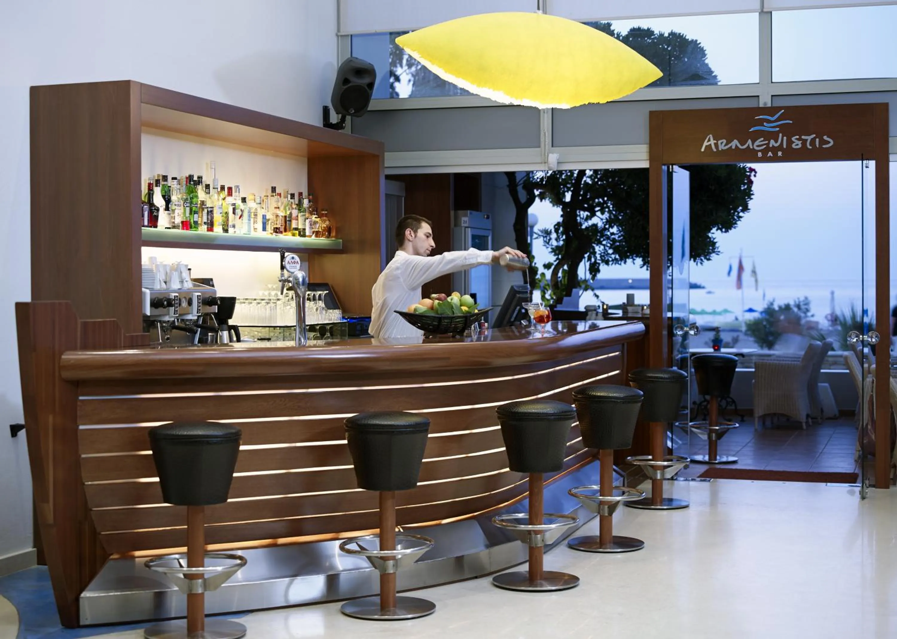 Lounge or bar in Kriti Beach Hotel