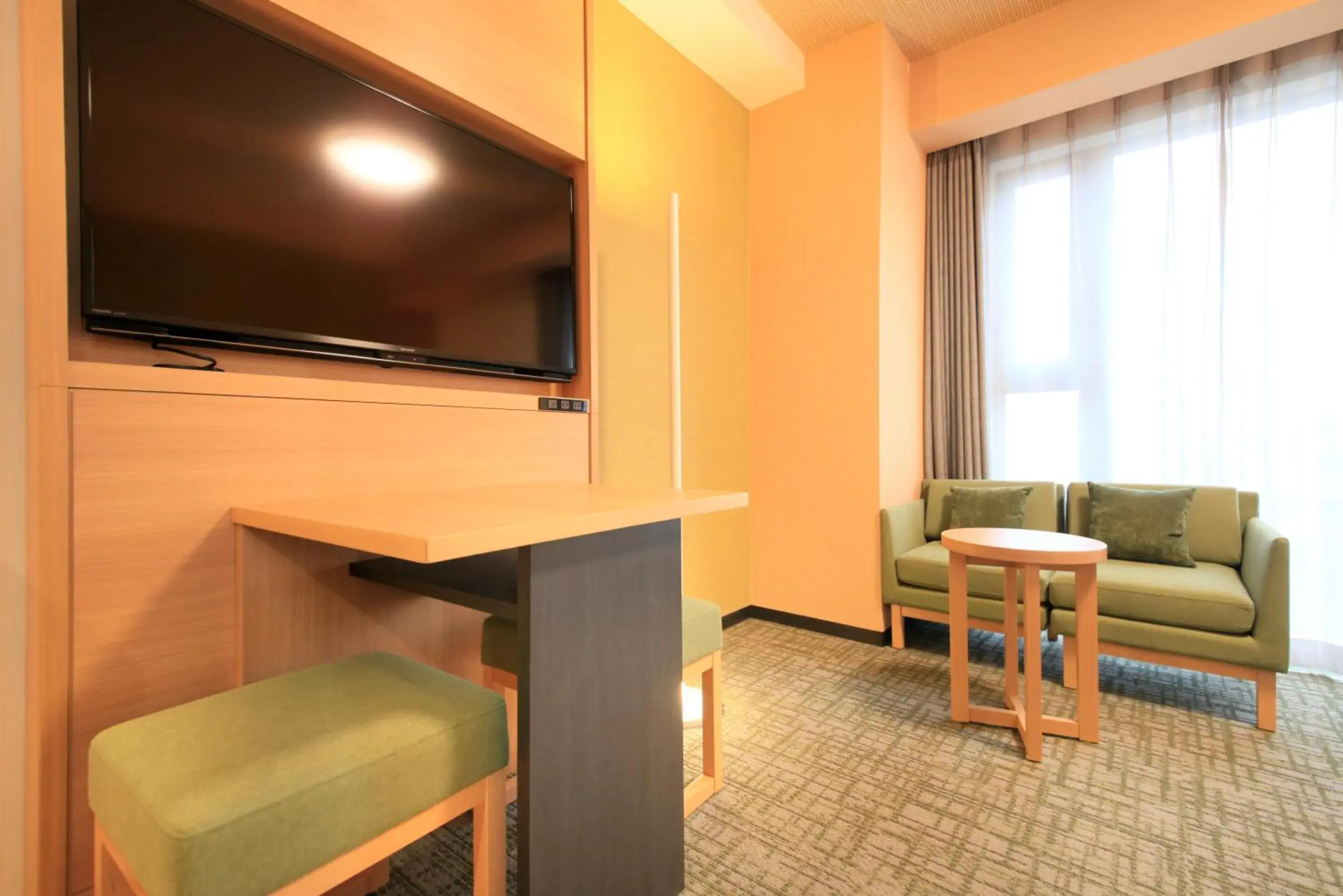 Photo of the whole room, TV/Entertainment Center in Richmond Hotel Himeji