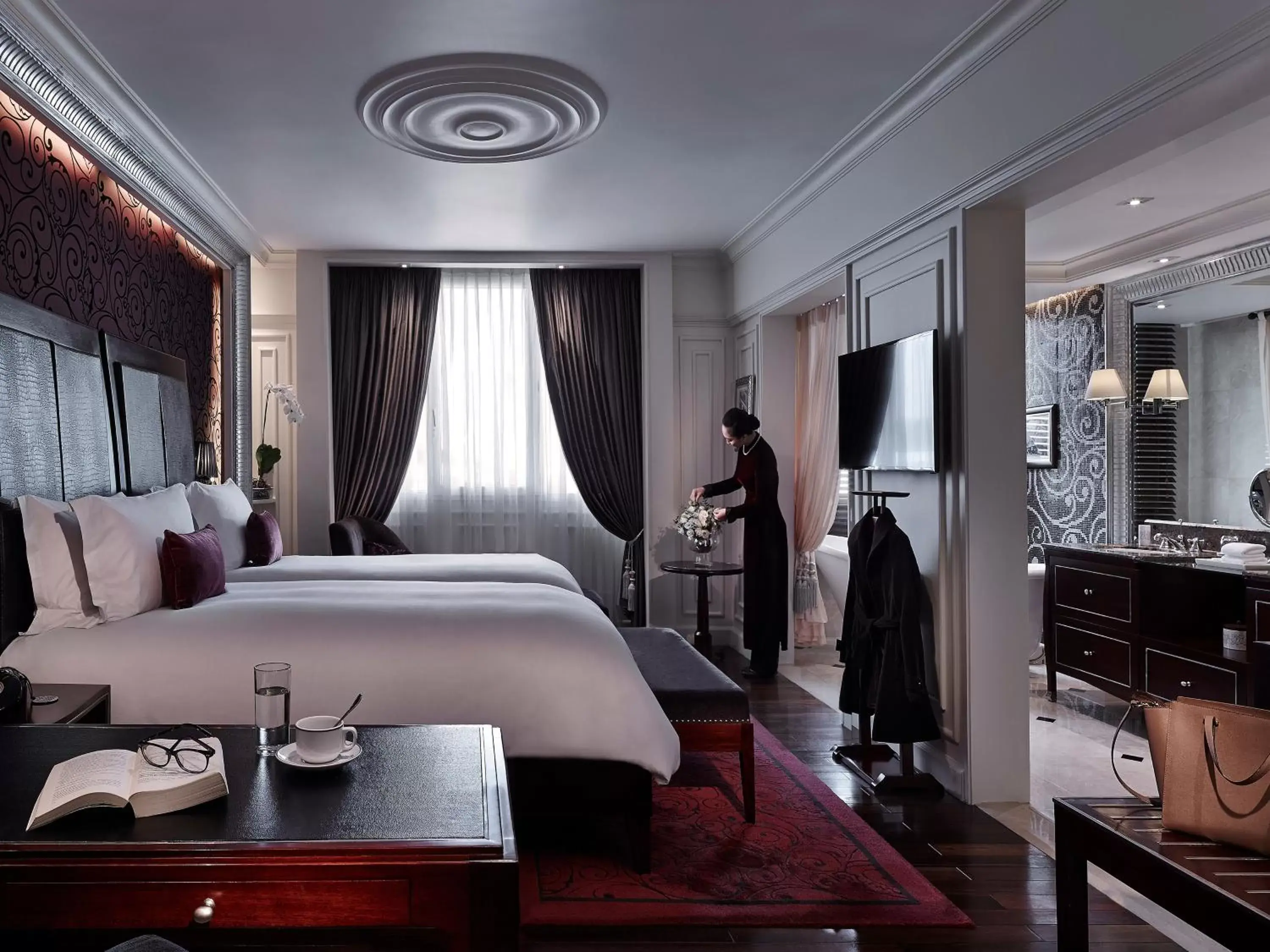 Bed in Sofitel Legend Metropole Hanoi