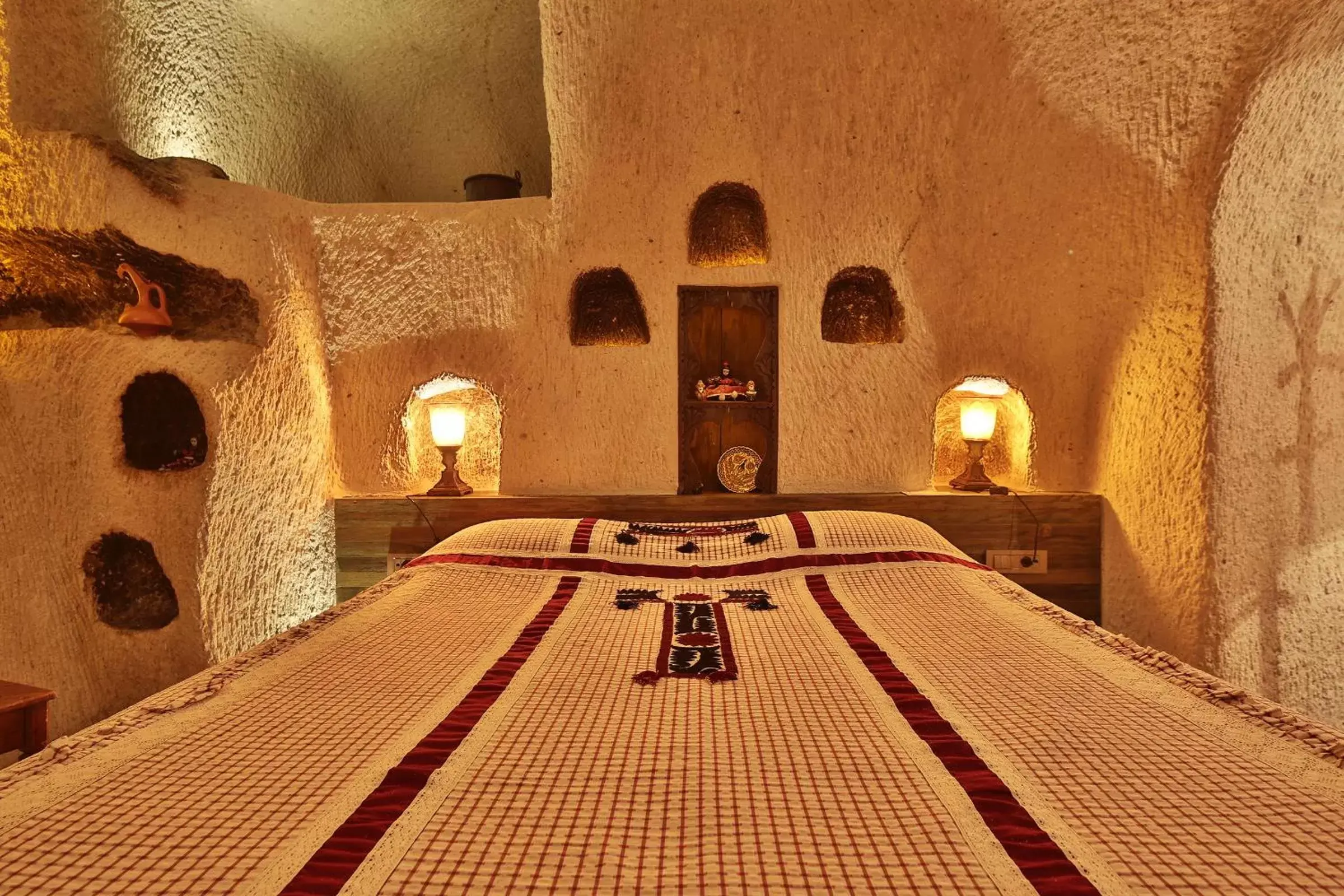 Bed in Cappadocia Cave Suites