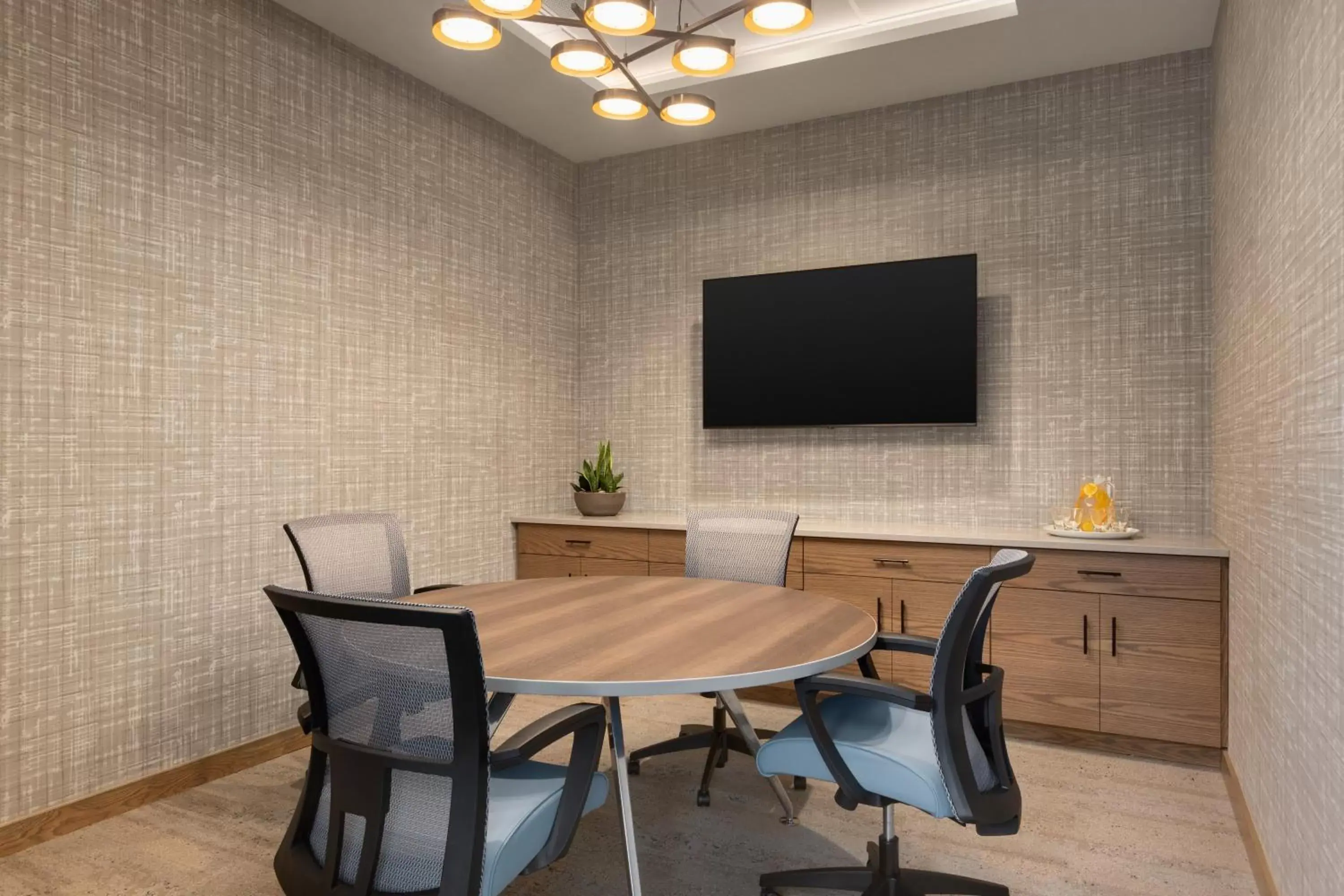 Meeting/conference room, TV/Entertainment Center in Staybridge Suites Rochester - Mayo Clinic Area, an IHG Hotel