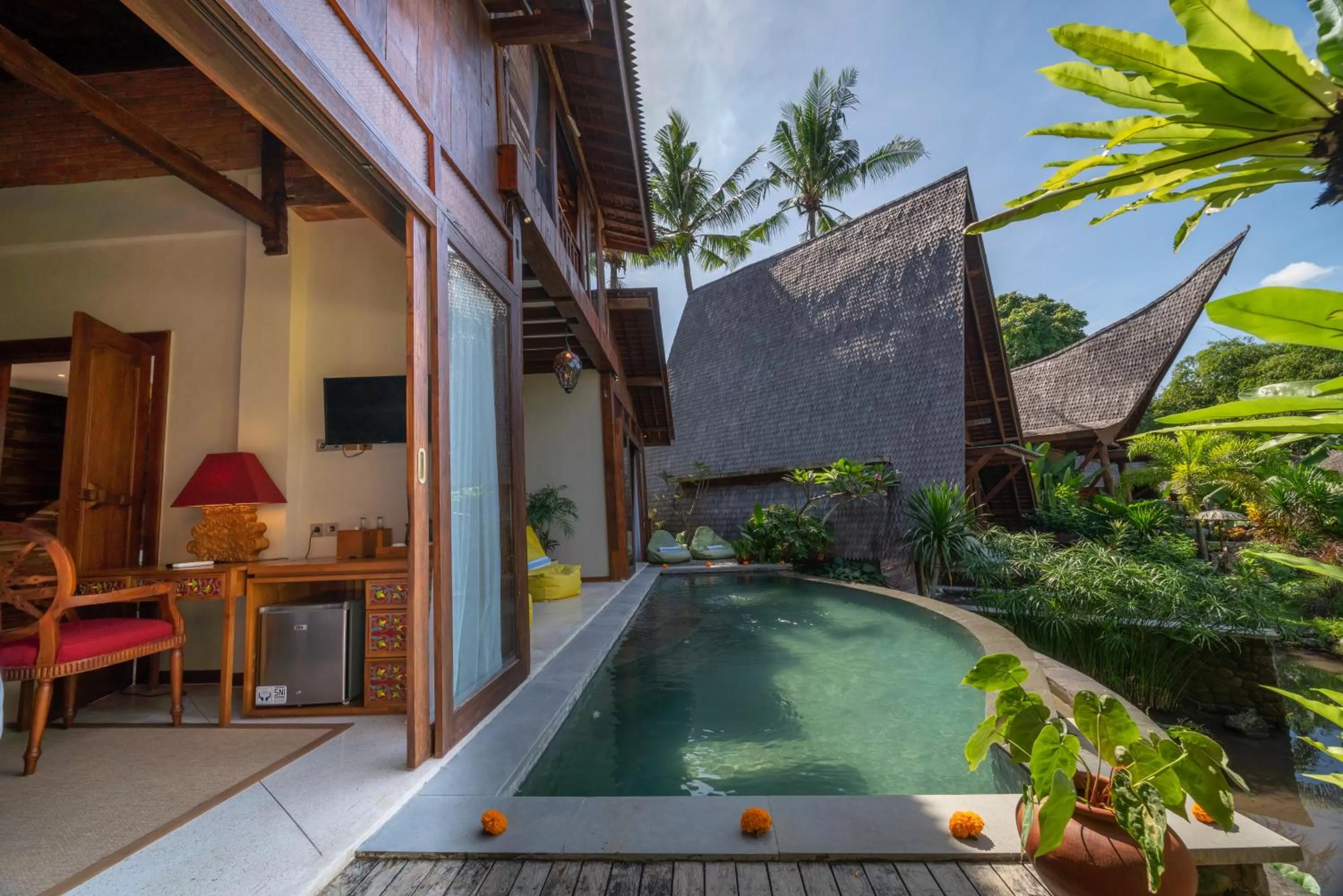 Pool view in Menzel Ubud