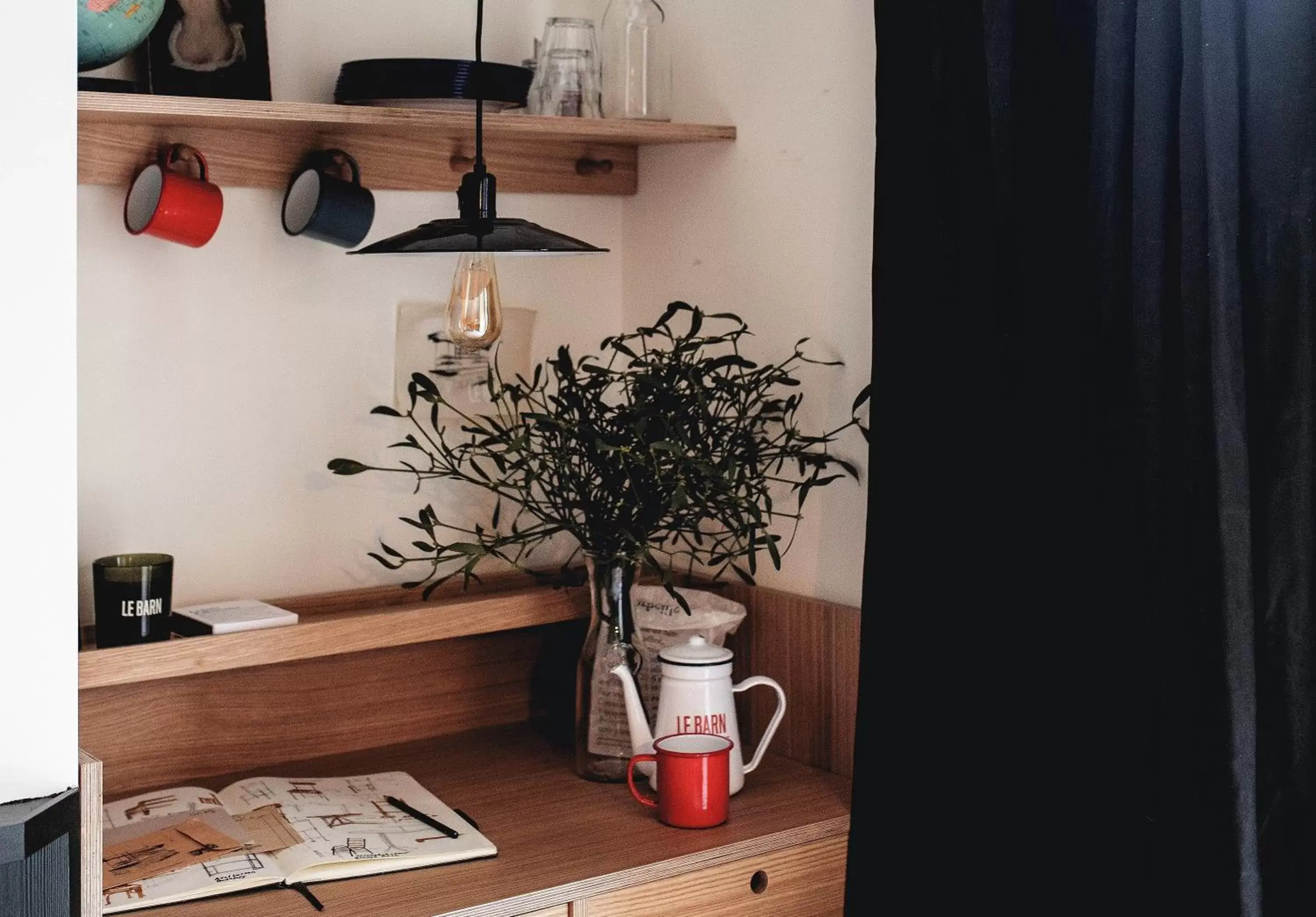 Kitchen or kitchenette in Le Barn