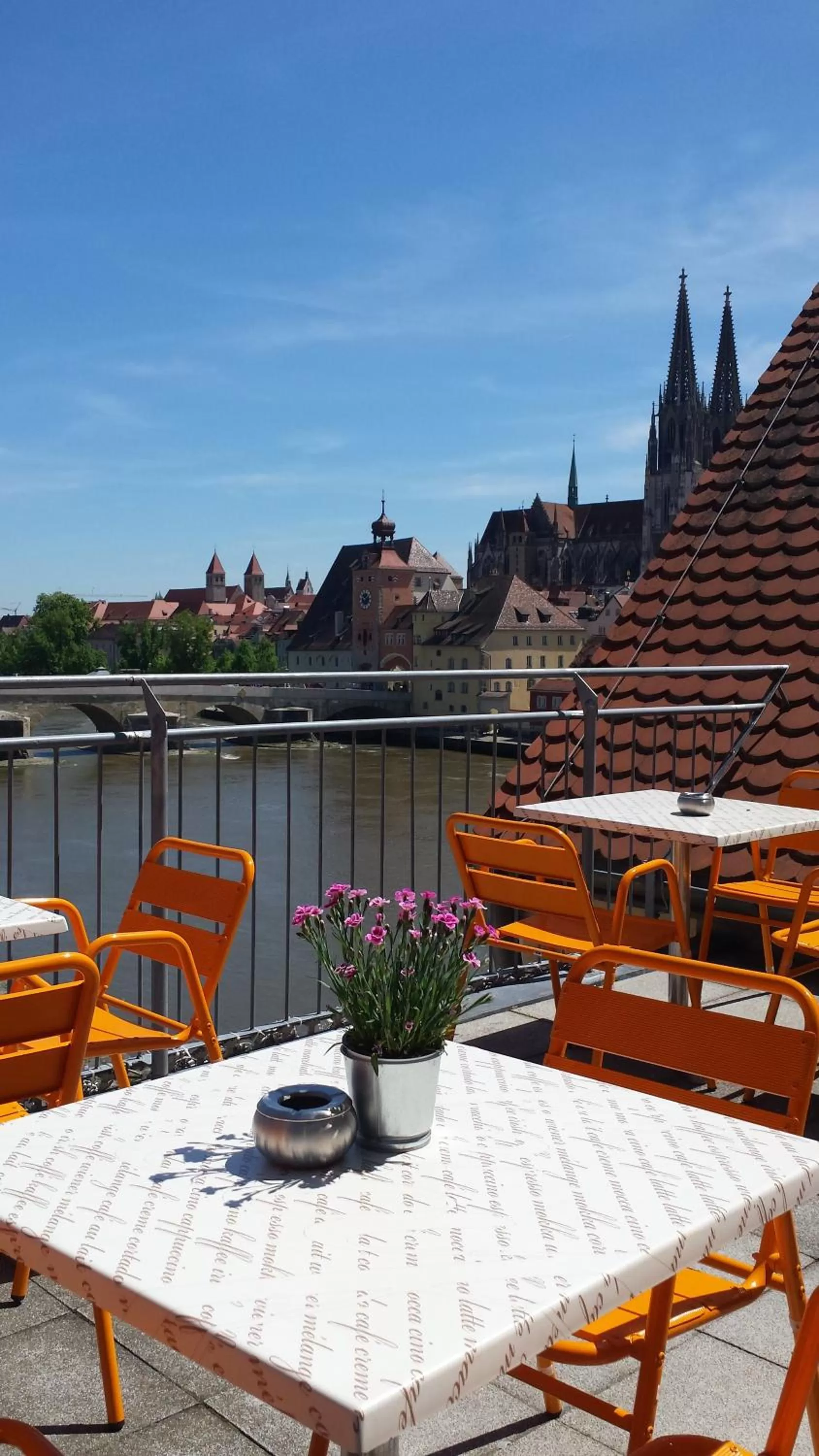 Balcony/Terrace in SORAT Insel-Hotel Regensburg