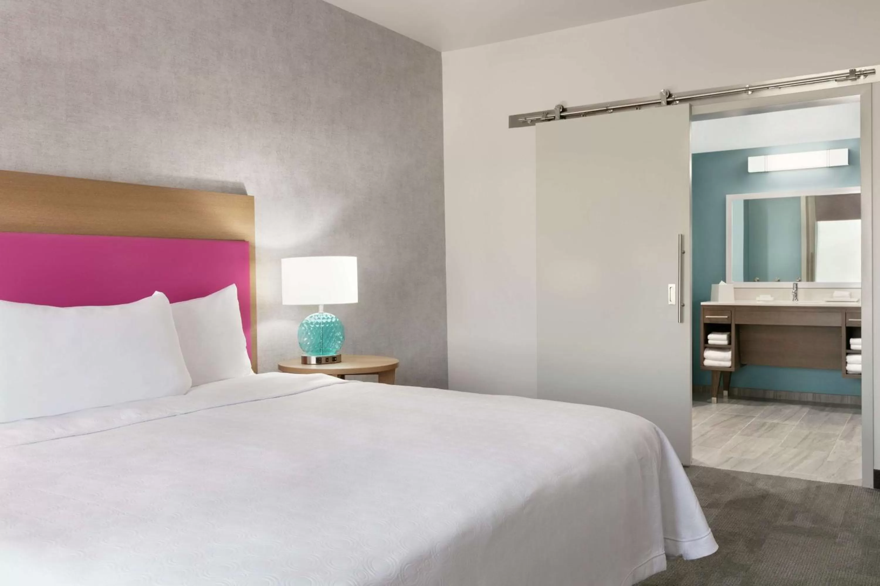 Bed in Home2 Suites By Hilton Norfolk Airport