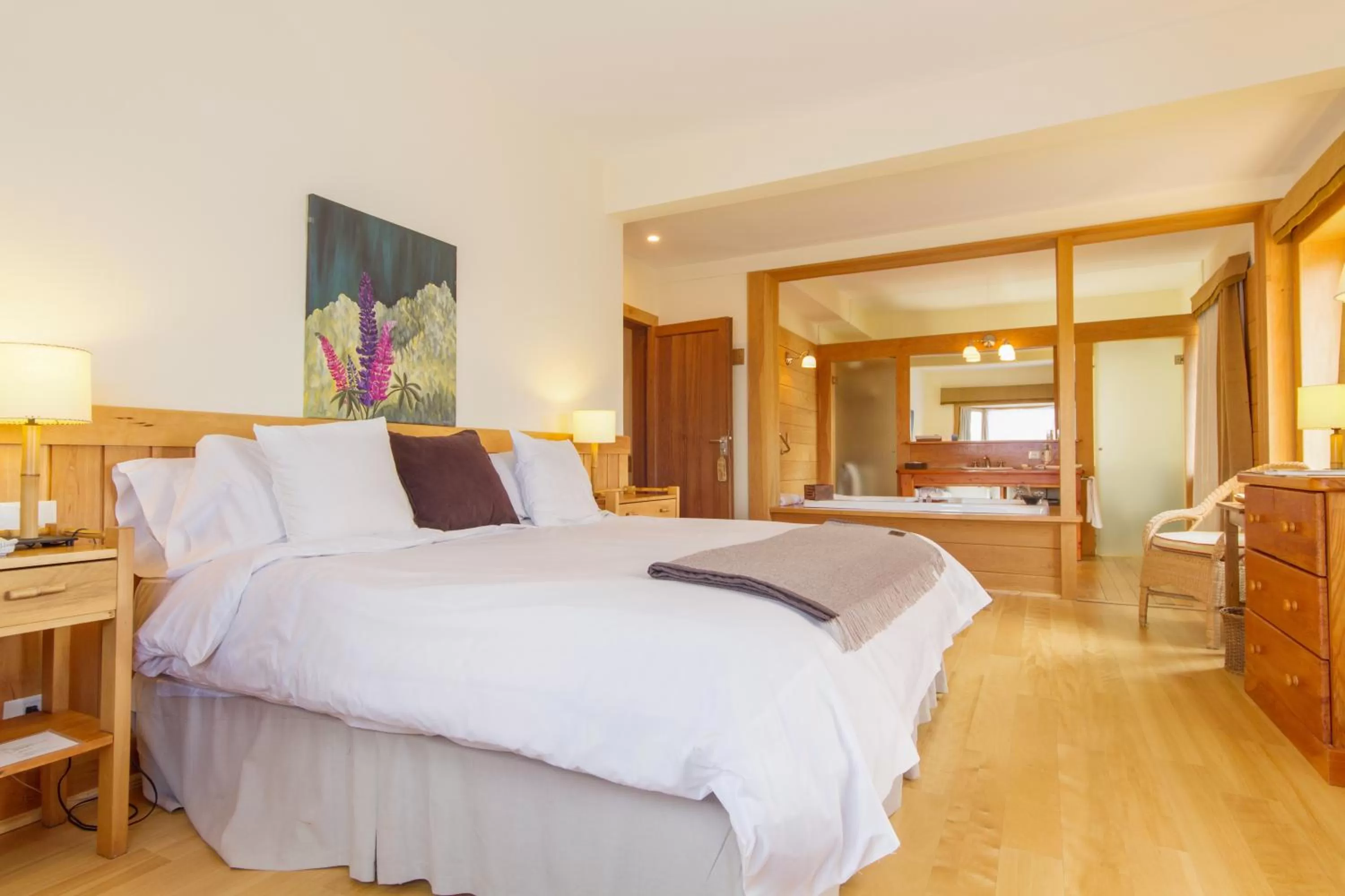 Bed in Correntoso Lake & River Hotel