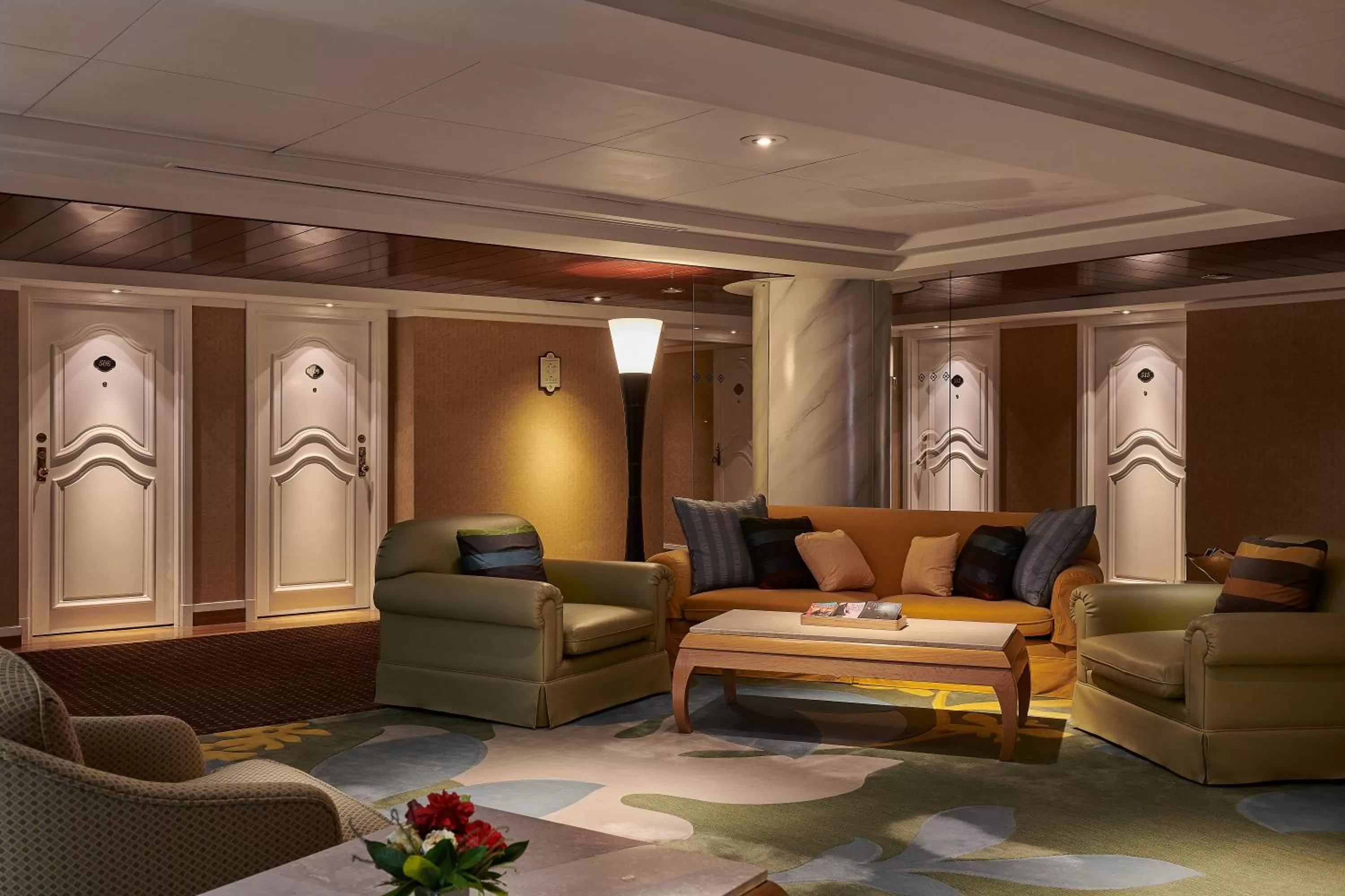 Seating area in The Riviera Hotel Taipei