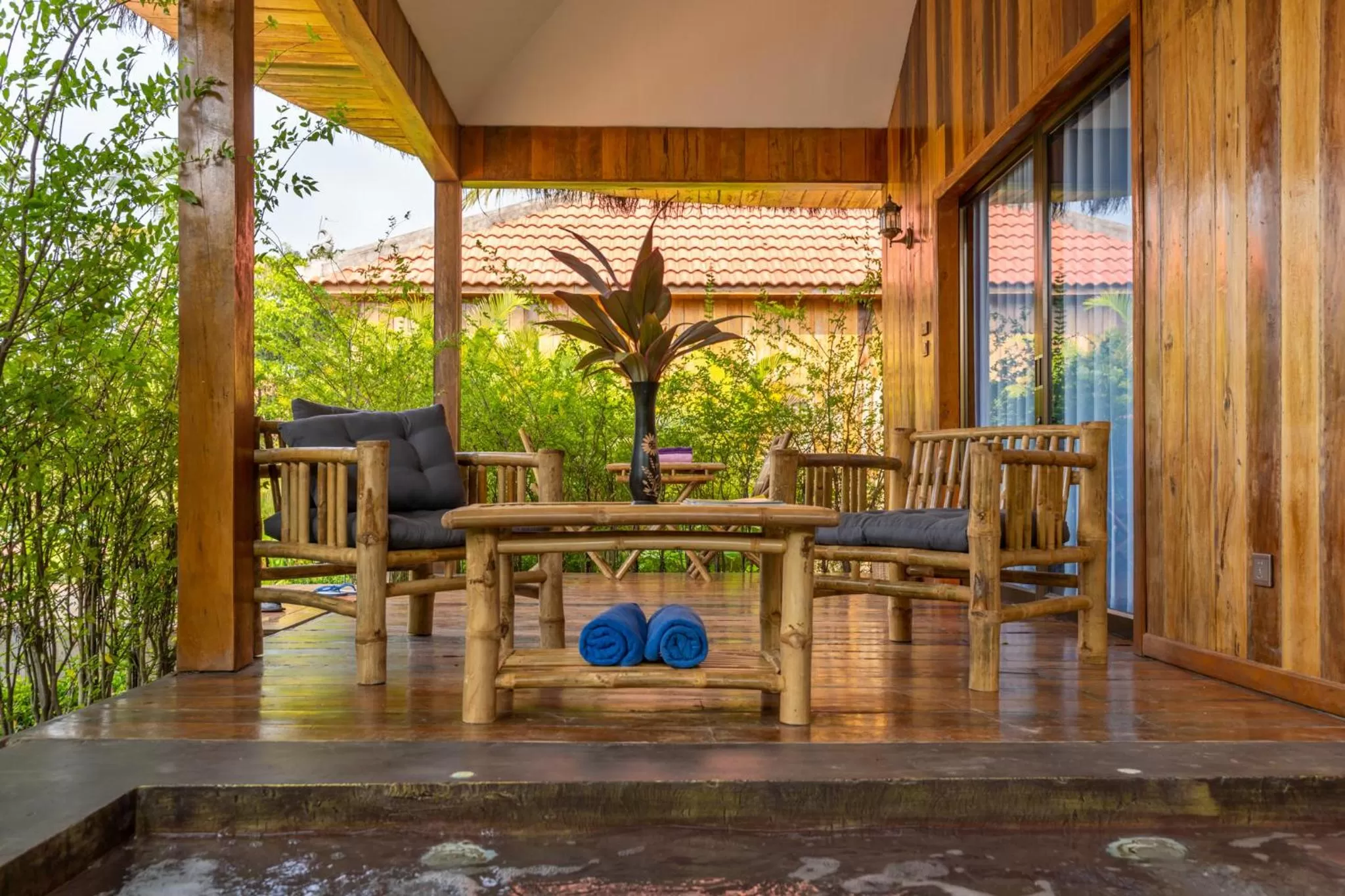 Balcony/Terrace in Authentic Khmer Village Resort