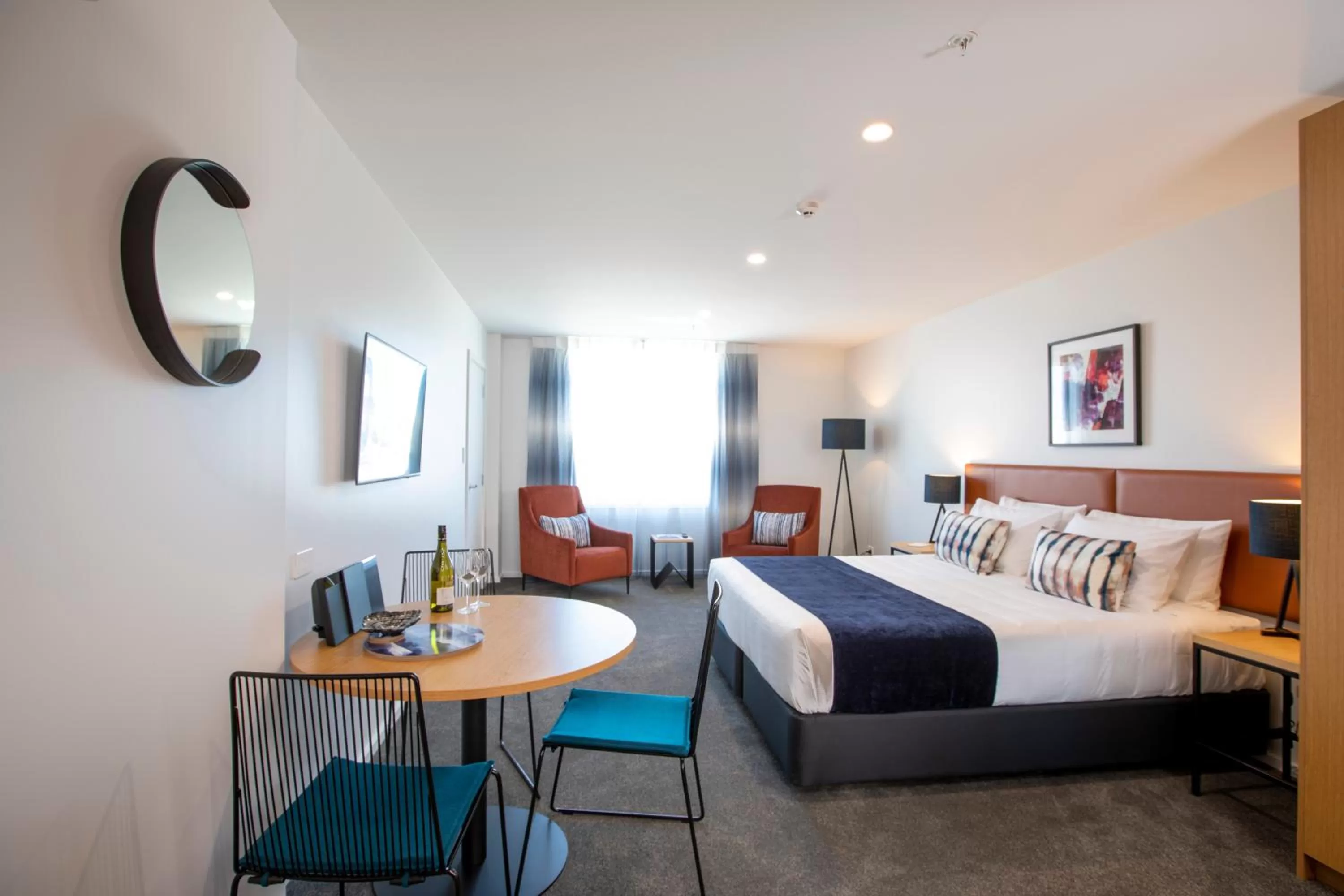 Bed in Quest Tauranga Central