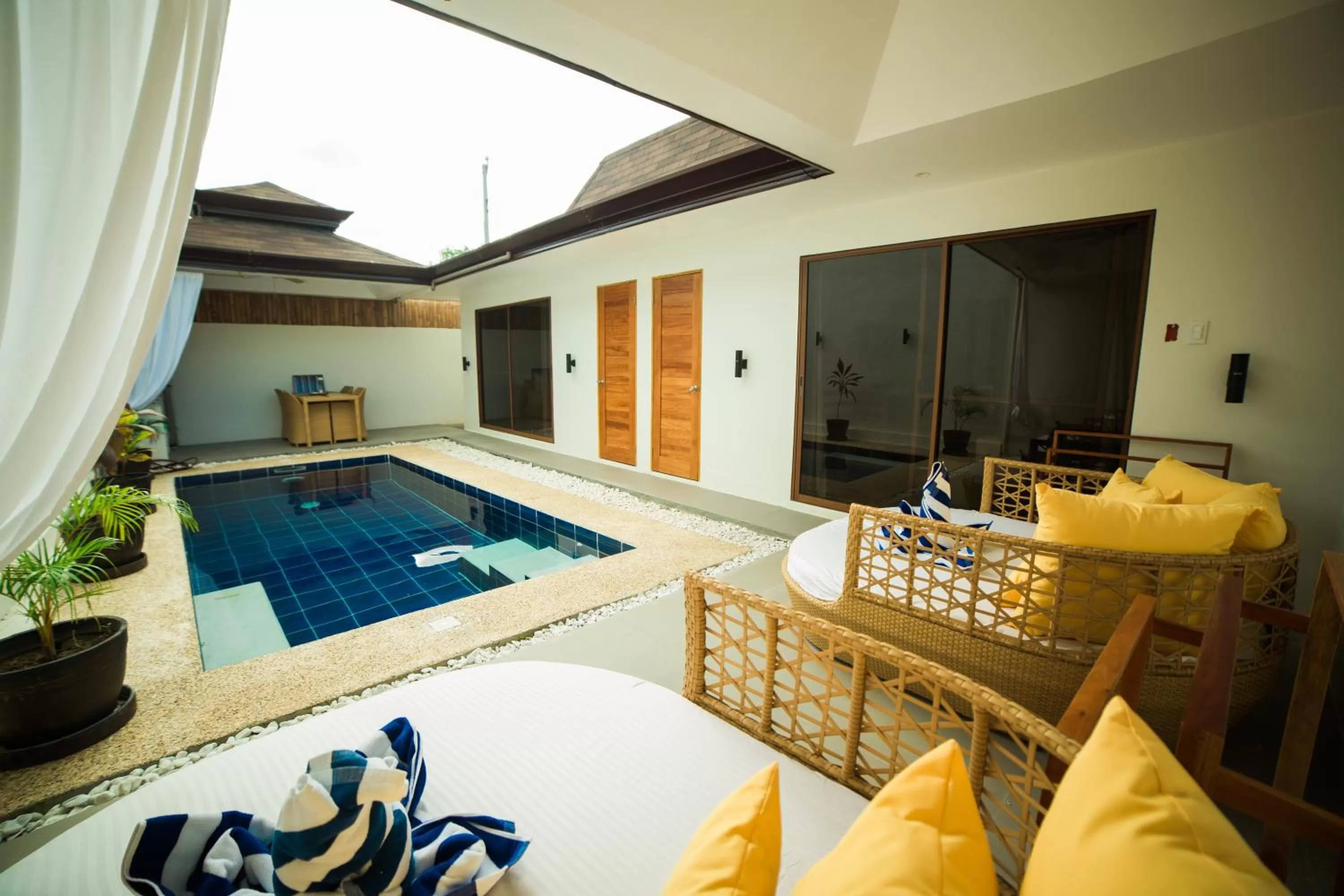 Pool view in Bali Villas Panglao Bohol