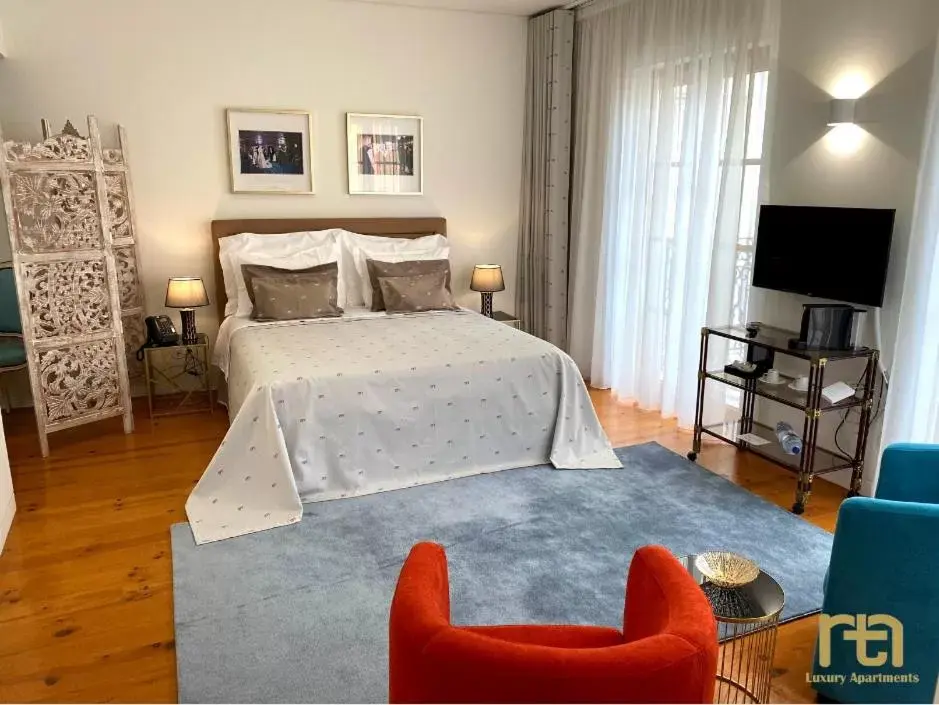 Bed in TM Luxury Apartments Lisbon